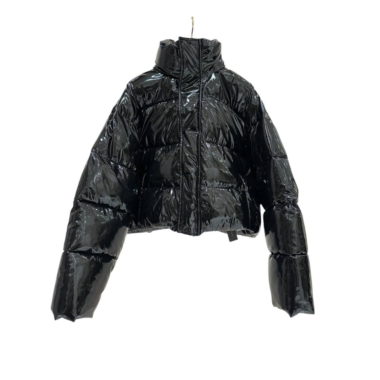 Balenciaga Balenciaga Black Lacquered Puffer Jacket - Size 38 Size S / US 4 / IT 40 - 1 Thumbnail