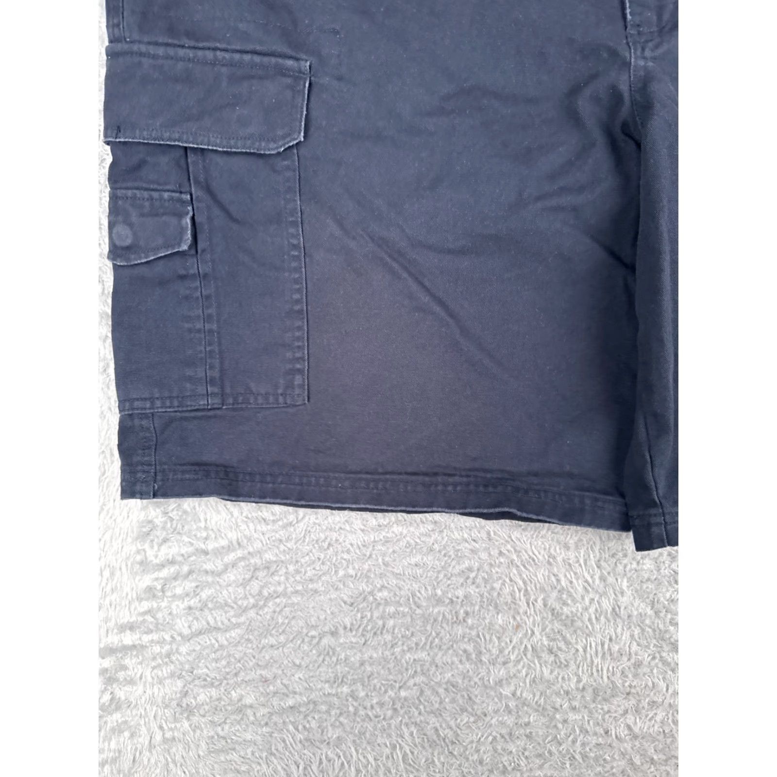 Vintage 626 Blue Shorts Mens 44 Cargo 100% Cotton Twill Casual Zip Pockets Logo Cargo Pocket Regular Blue Mens Shorts 626 Blue 44x10 Size US 44 / EU 60 - 3 Thumbnail