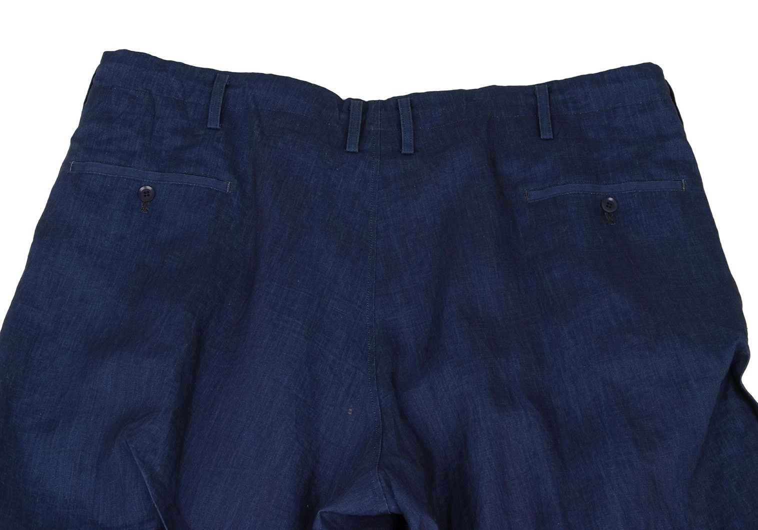 Yohji Yamamoto Yohji Yamamoto Indigo Linen Set-Up Blue 3 Size US 34 / EU 50 - 17 Thumbnail