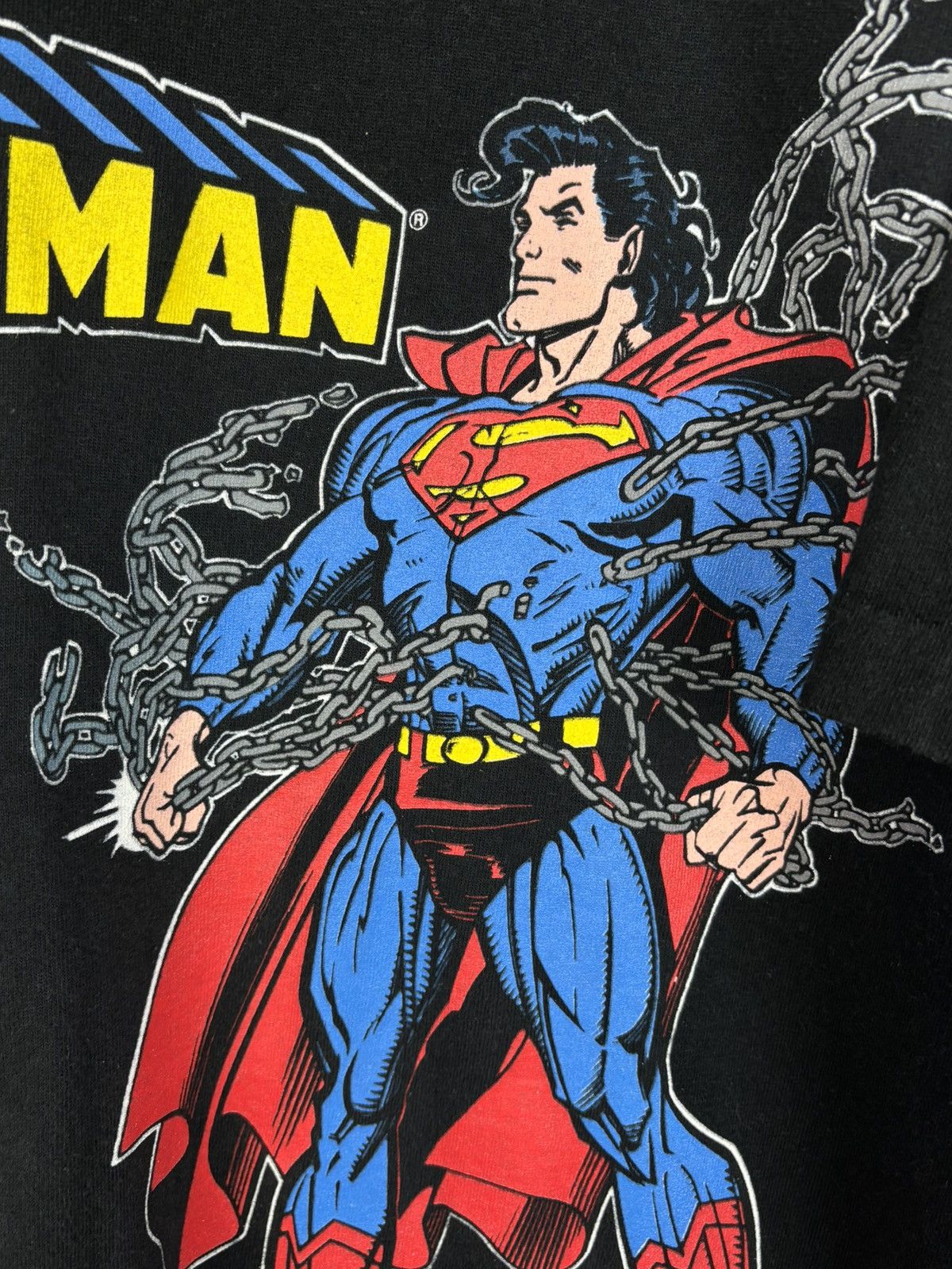 Vintage 90s Superman 1994 All Over Print AOP T-Shirt DC Comics XL Size US XL / EU 56 / 4 - 4 Thumbnail