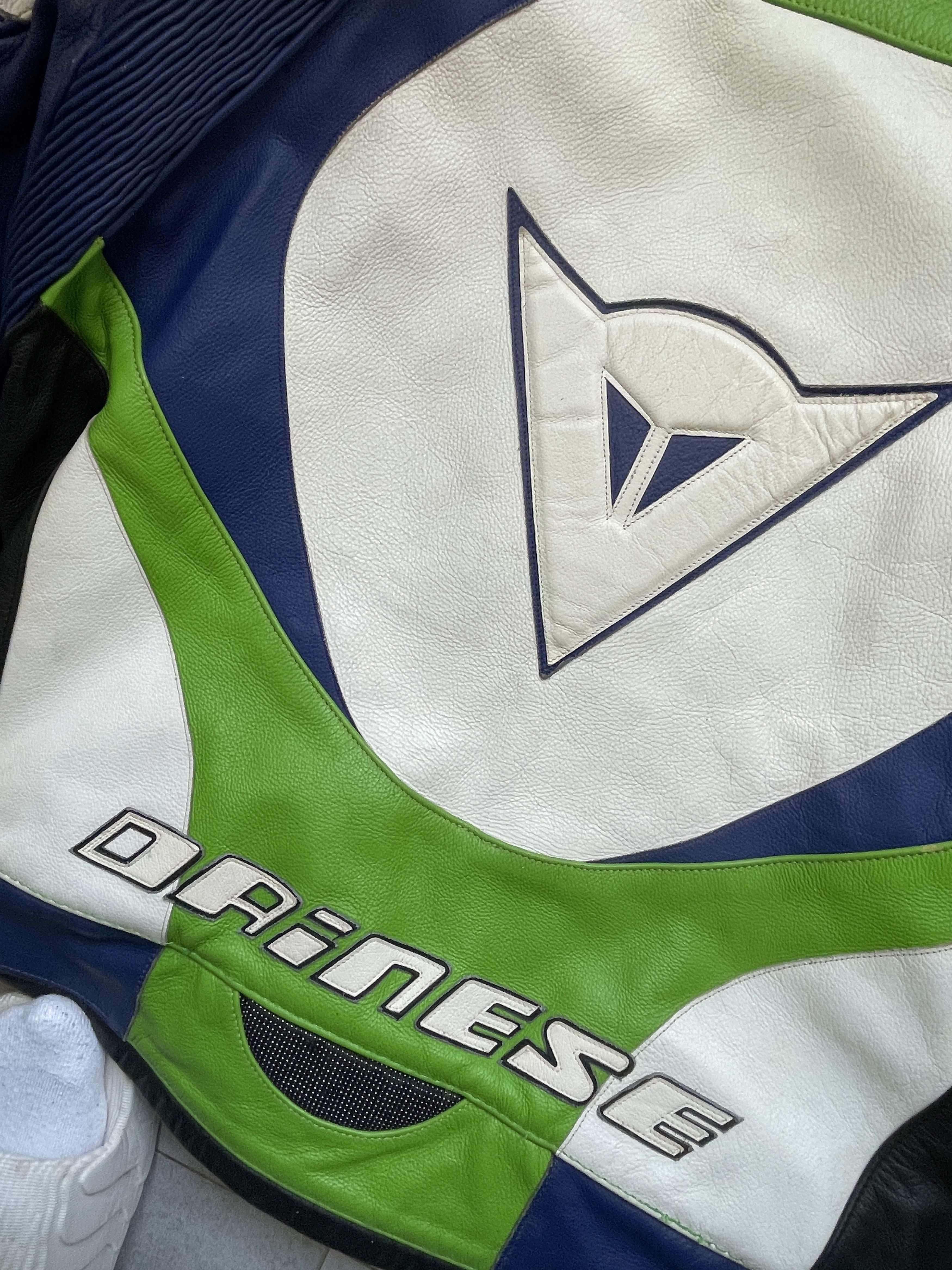 Dainese Y2K DAINESE KAWASAKI TOXIC GREEN RACING LEATHER JACKET Size US M / EU 48-50 / 2 - 14 Thumbnail