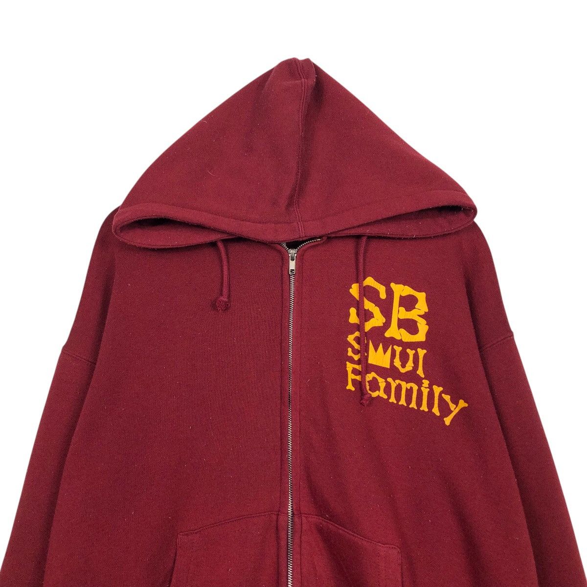 Japanese Brand Vintage Peace Skull Crown Hoodie Maroon Street Punk Graphic Size US L / EU 52-54 / 3 - 4 Thumbnail
