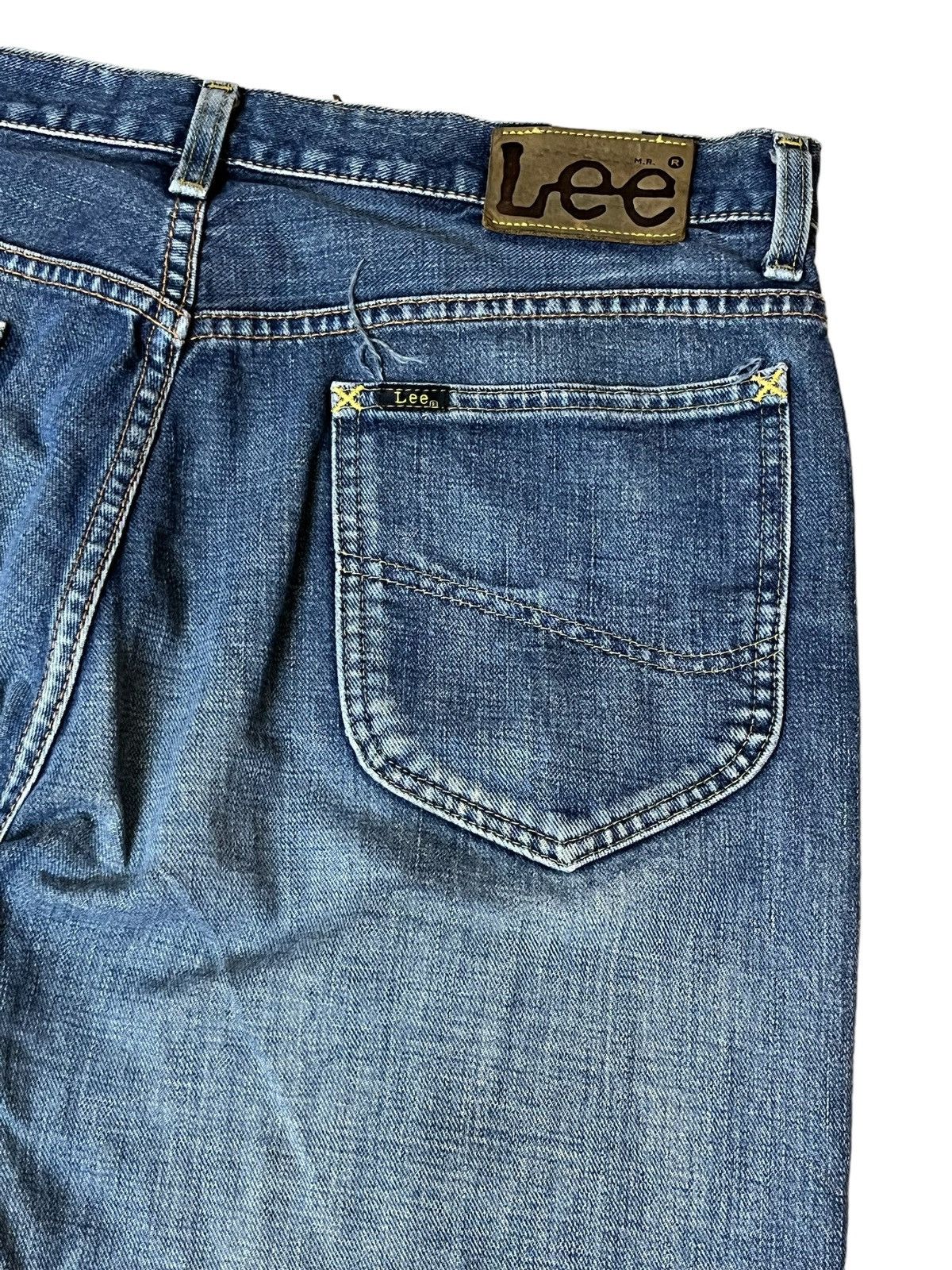 Lee VINTAGE LEE RIDERS REPRO 50s RIPPED HALF SELVEDGE DENIM Size US 35 - 9 Thumbnail