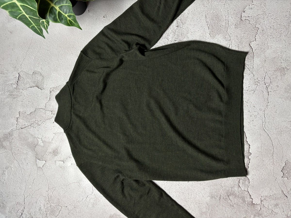 Boggi Boggi Milano 1/4 Zip Sweater Men’s large green wool Size US L / EU 52-54 / 3 - 10 Thumbnail