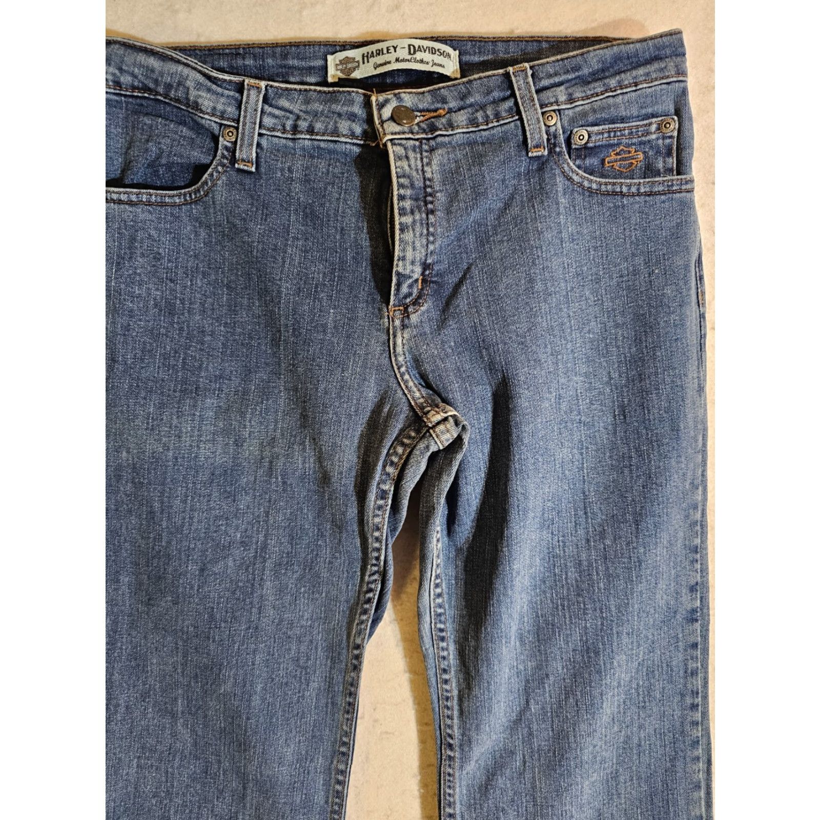 Harley Davidson Harley Davidson Jeans Bootcut Denim Med Wash Womens Size 10 Reg RN103819 Size 32" / US 10 / IT 46 - 2 Thumbnail