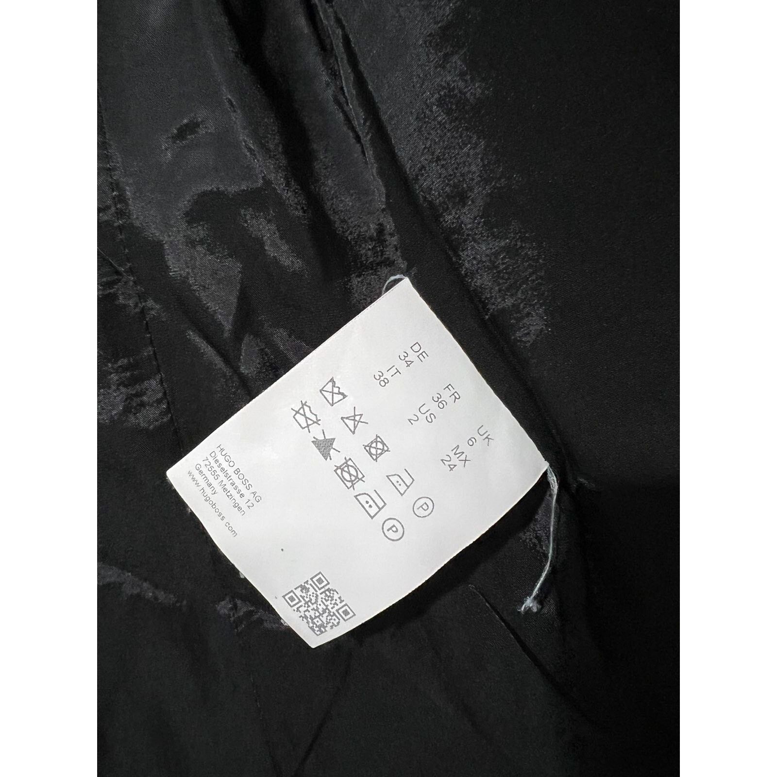 Hugo Boss BOSS Hugo Boss black blazer suit jacket size 2 A001596 Size XS / US 0-2 / IT 36-38 - 4 Thumbnail