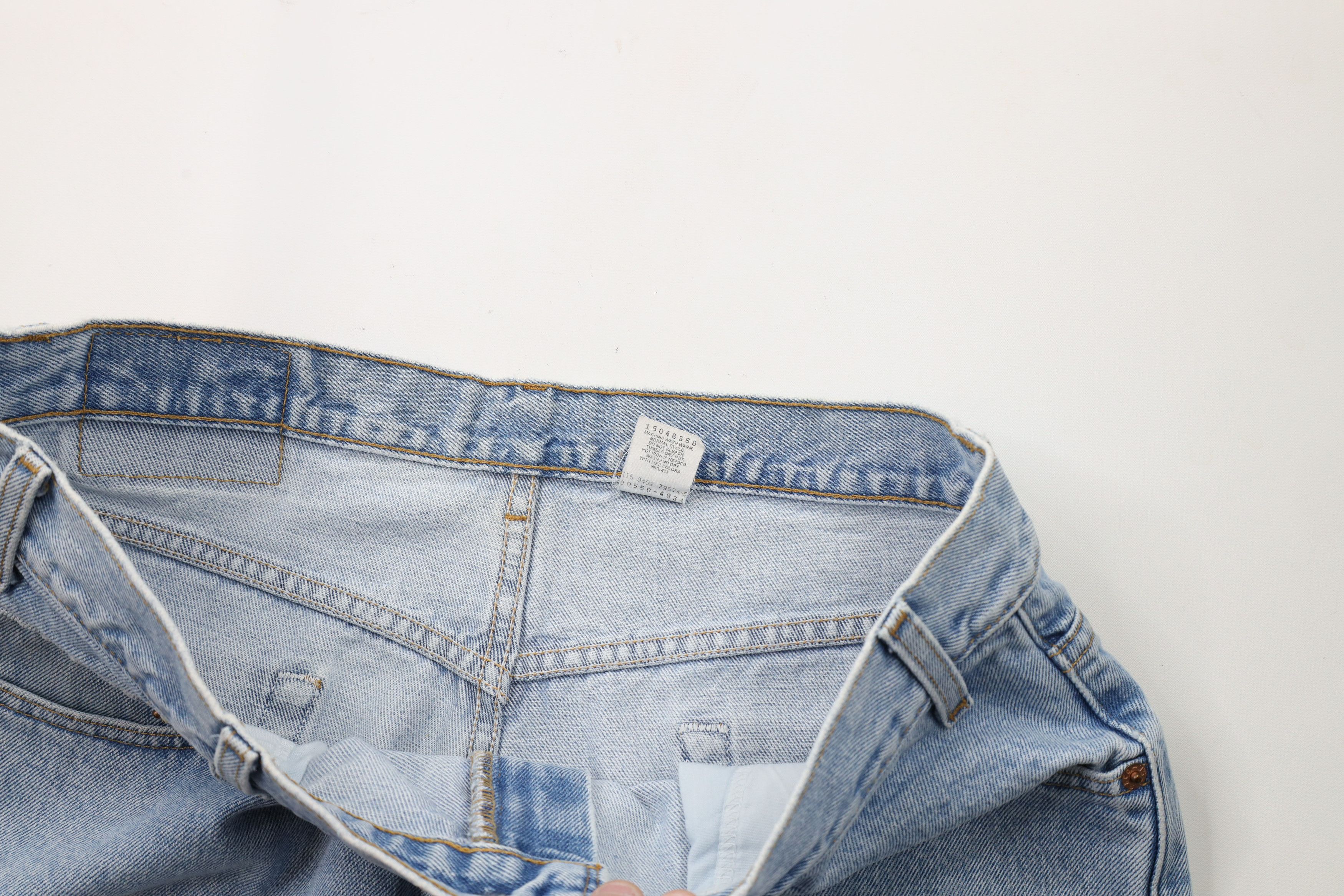 Levi's × Vintage Vintage Y2K 2002 Levis 550 Relaxed Fit Denim Jeans Blue Size US 34 / EU 50 - 8 Thumbnail