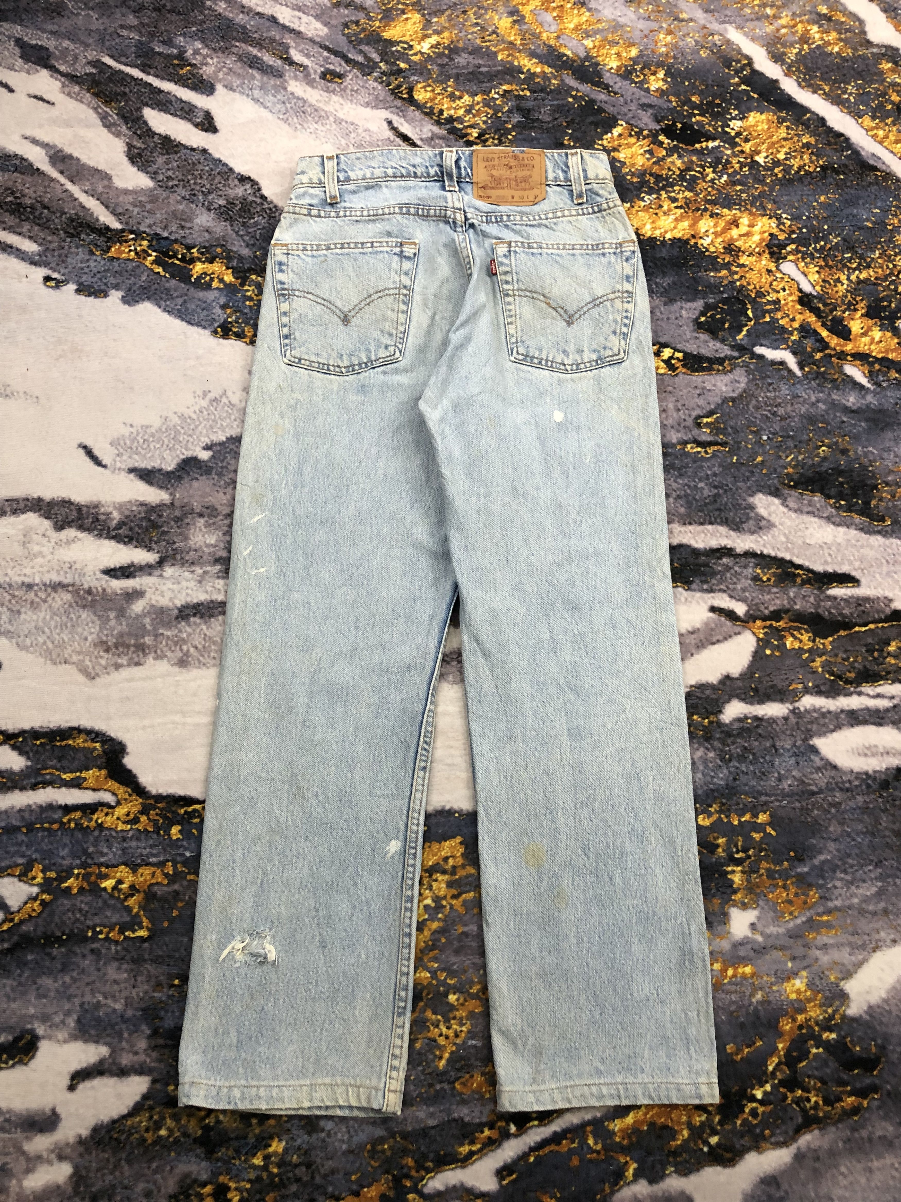 Levi's Vintage 90s Levis 505 Regular Straight Jeans DPP0093 Size US 30 / EU 46 - 3 Thumbnail
