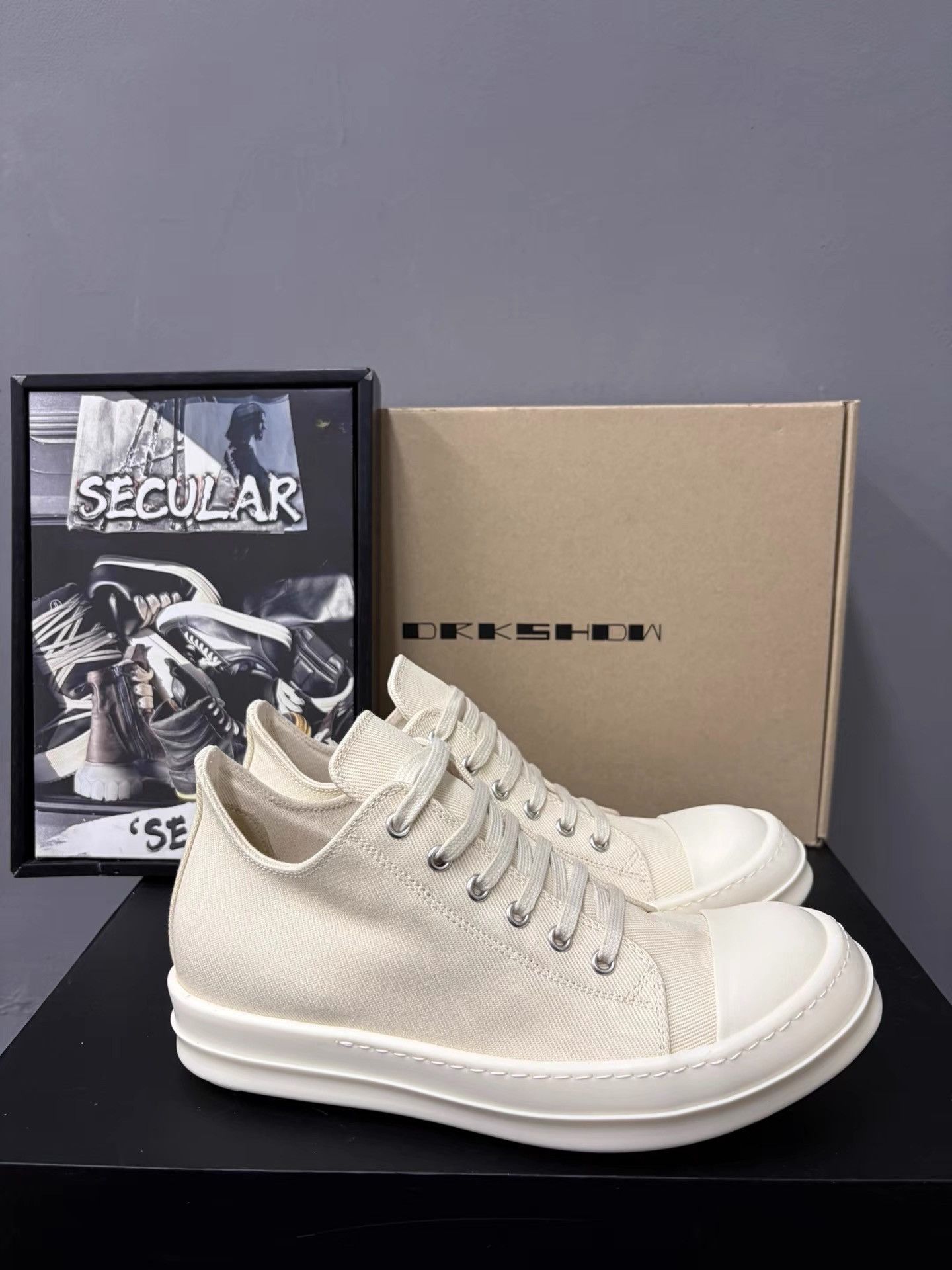 Rick Owens Rick Owens DRKSHDW Low-Top Big Converse Sneakers K34 Size US 6 / IT 36 - 4 Thumbnail