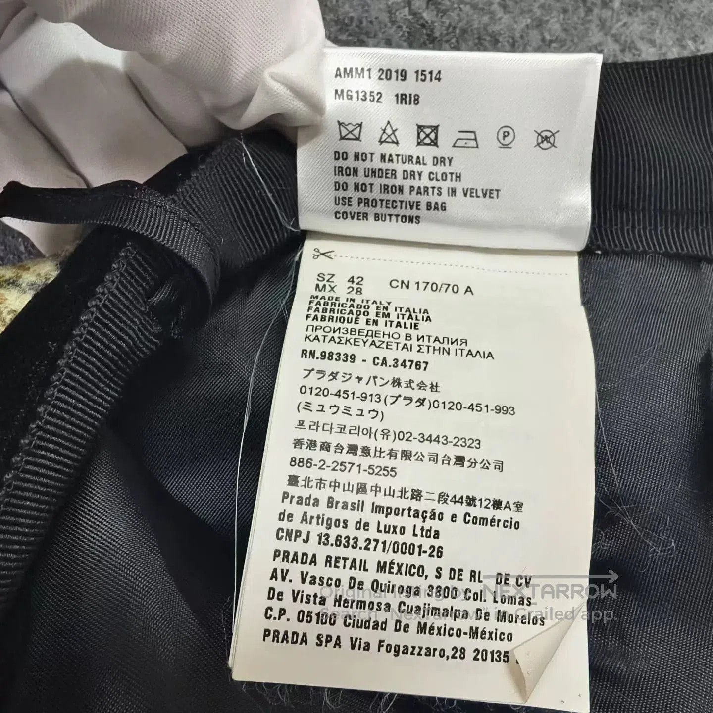 Miu Miu Miu Miu Houndstooth Wool Skirt. Size 41" - 4 Thumbnail
