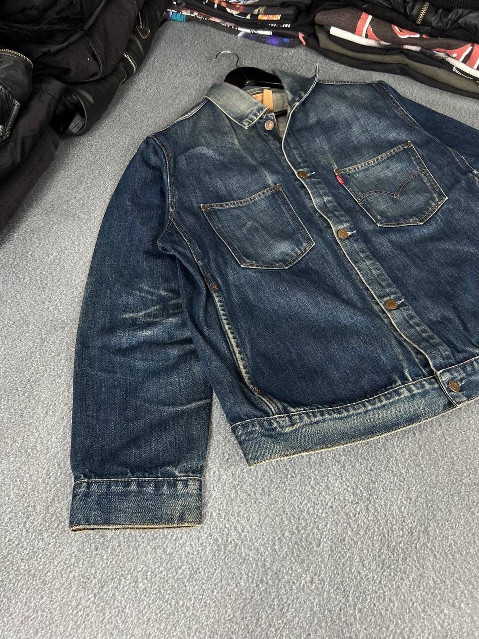 Levi's Levis Early 90s Vintage Heavy Denim Button Jacket Size US L / EU 52-54 / 3 - 5 Thumbnail