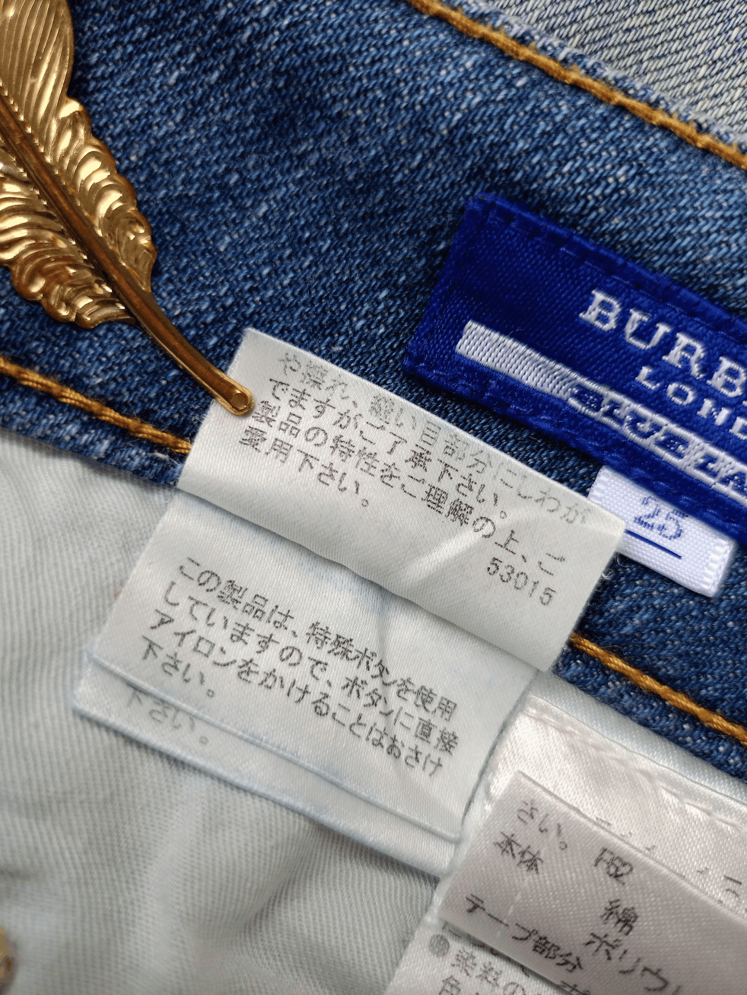 Burberry × Vintage Burberry London Blue Label Vintage Streetwear Denim Bootcut Size 25" / US 0 / IT 36 - 19 Thumbnail