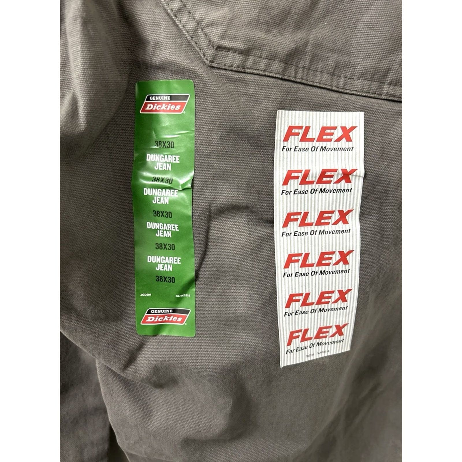 Dickies Dickies Dungaree Jeans Mens 38x30 Gray Regular Fit Straight Leg Denim NWT Size US 38 / EU 54 - 6 Thumbnail