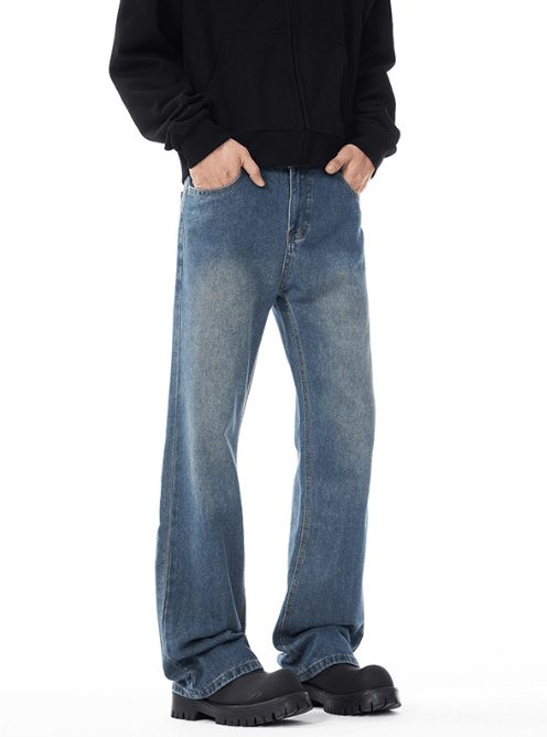 Japanese Brand × Jean American style trendy slim fit men's flared distressed jeans Size US 32 / EU 48 - 3 Thumbnail