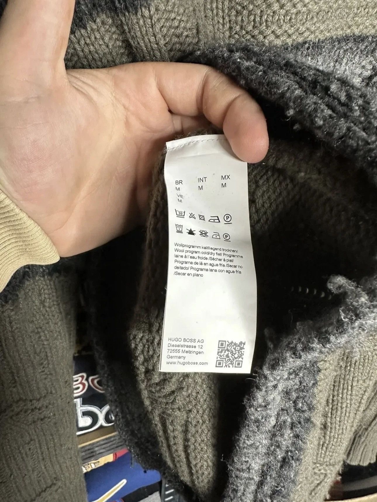 Hugo Boss Hugo Boss Virgin Wool Cable knitwear Knit Sweater Size US M / EU 48-50 / 2 - 4 Thumbnail