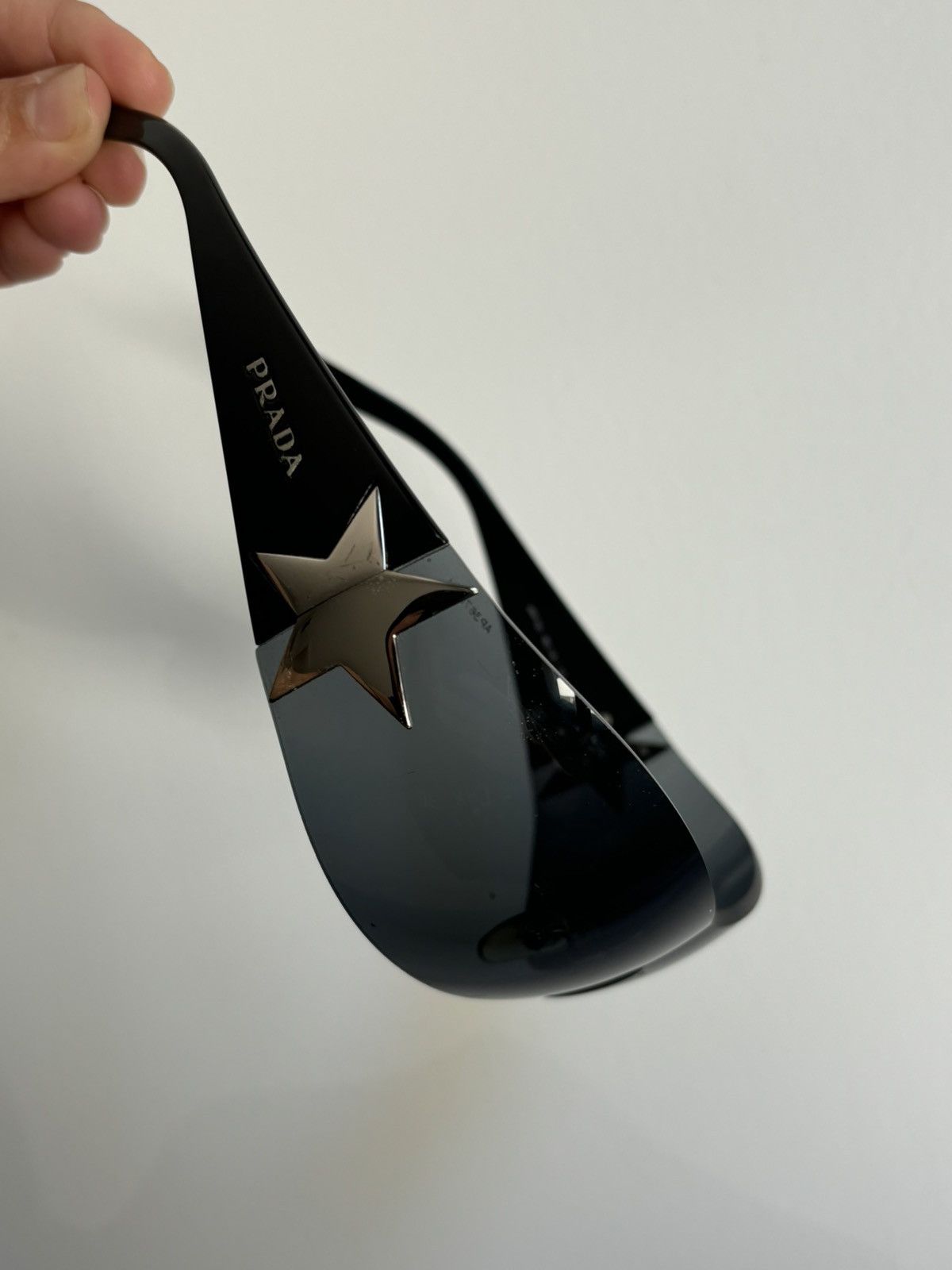 Prada PRADA Sunglassess Star 2004 Star White Ski Shield Mask Fire Size ONE SIZE - 7 Thumbnail