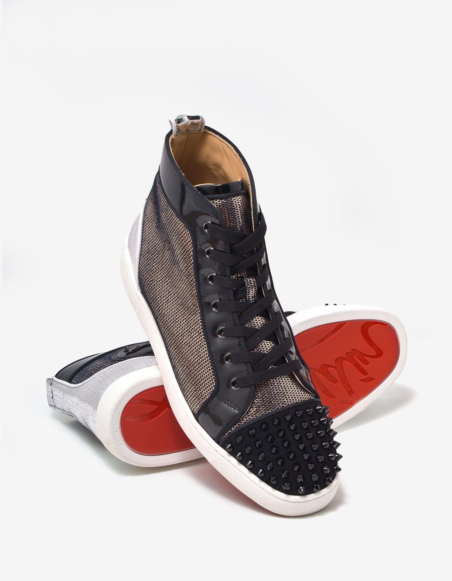 Christian louboutin spike trainers on sale