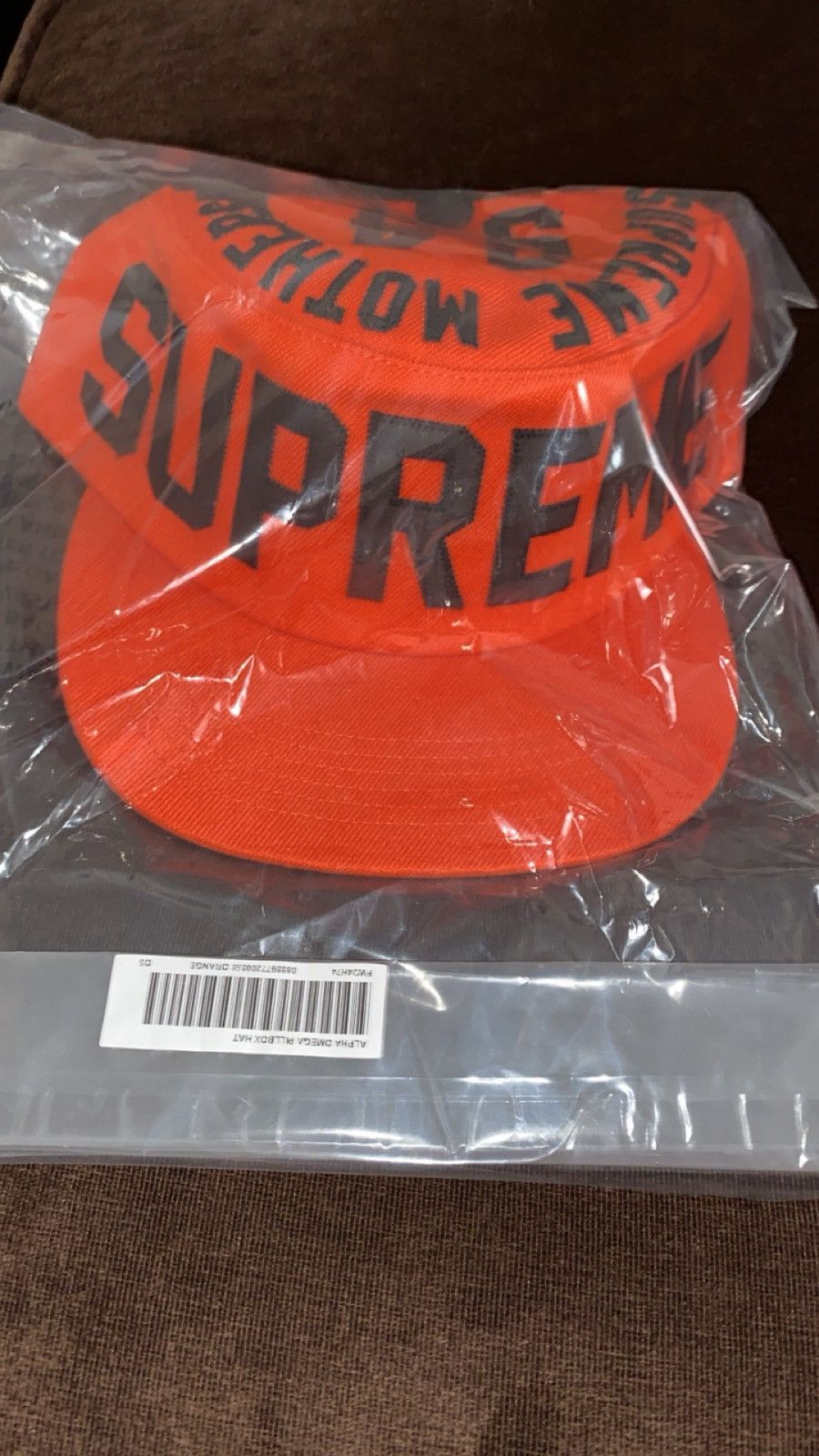 Supreme Alpha Omega Pillbox Hat オレンジ Supreme Alpha Omega Pillbox Hat Black Orange Green 3colors