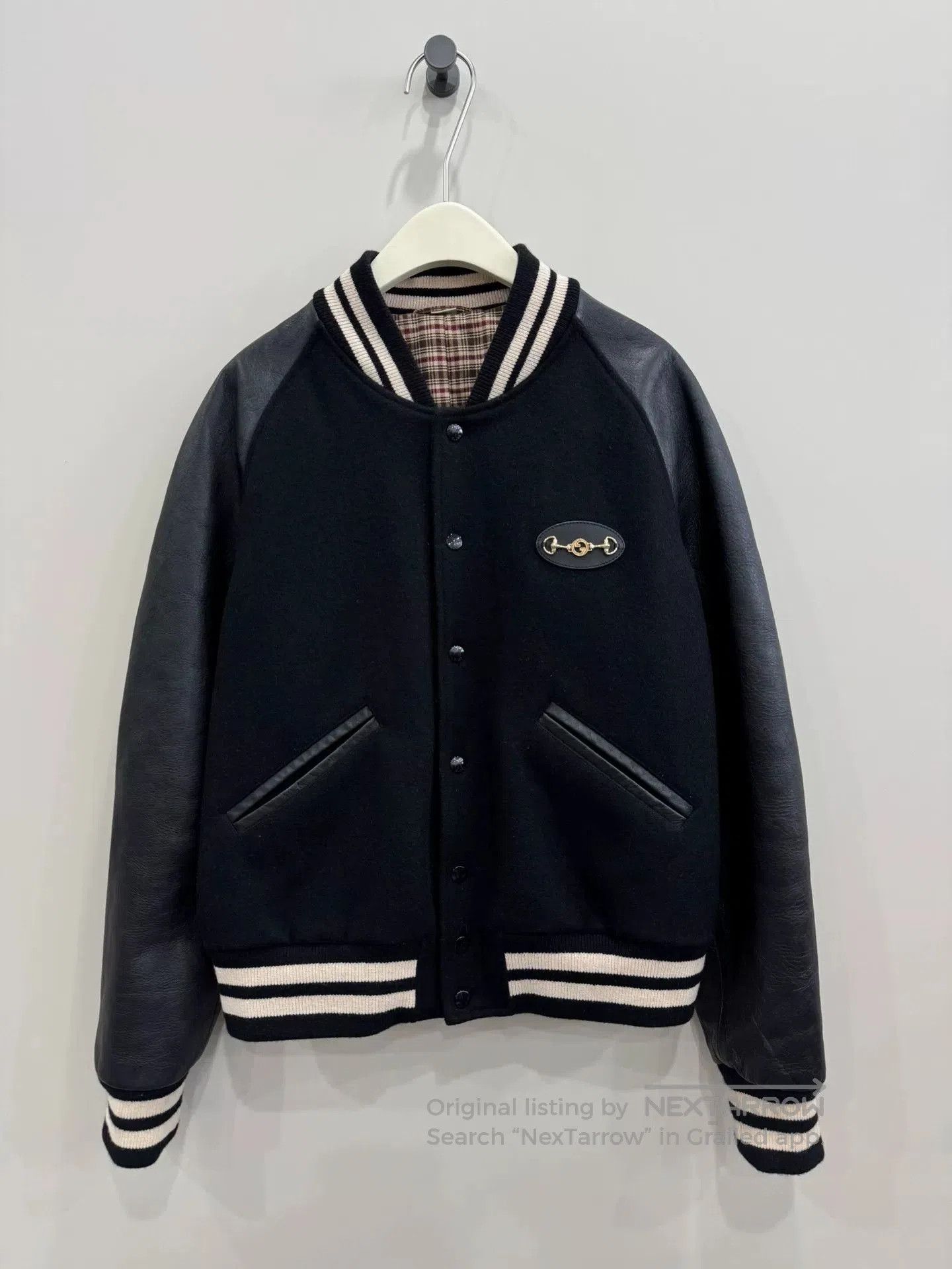 Gucci gucci wool leather bomber jacket size 50. Size US M / EU 48-50 / 2 - 1 Thumbnail