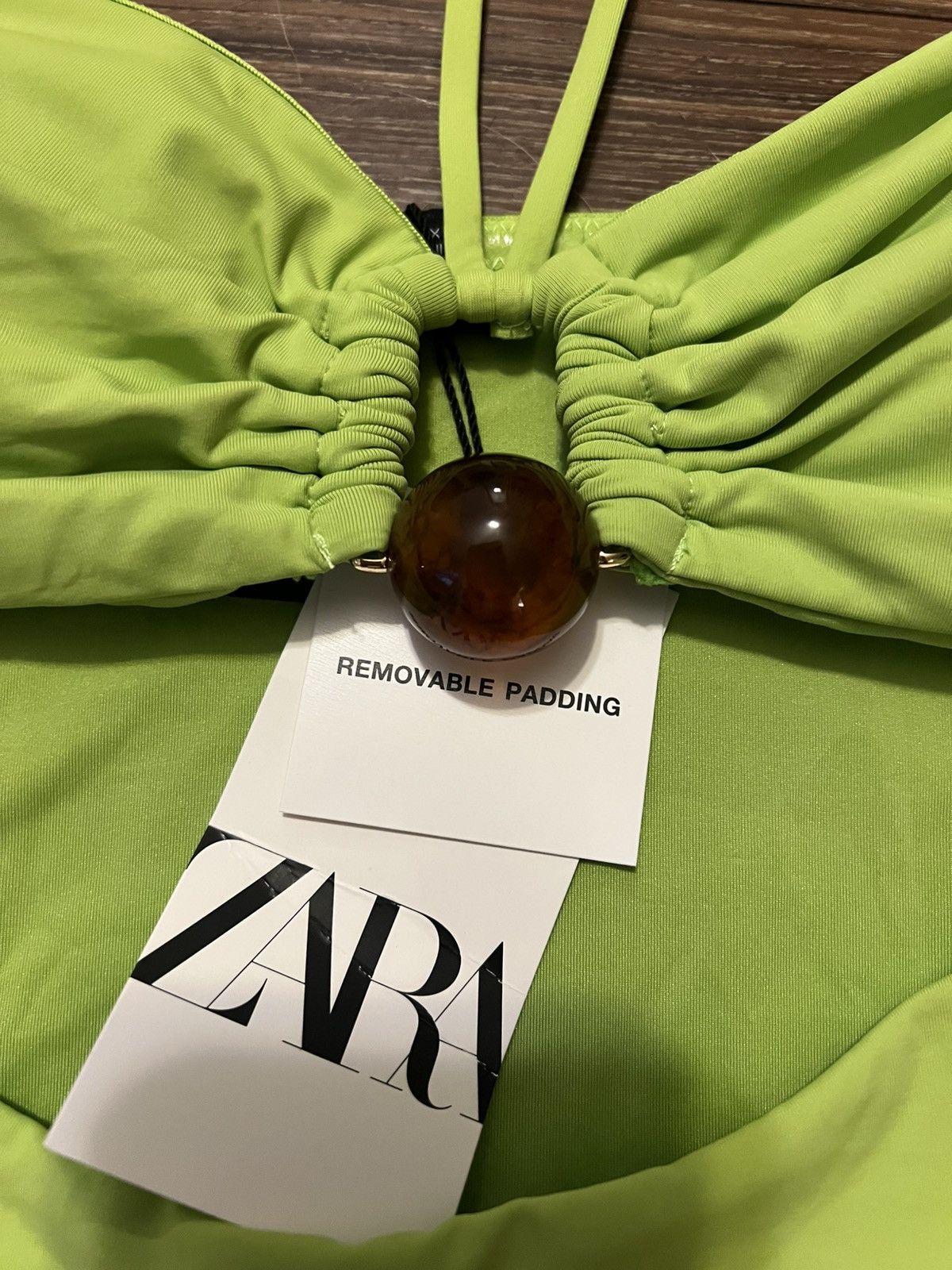 Zara Green Swimsuit XL Size ONE SIZE - 4 Thumbnail