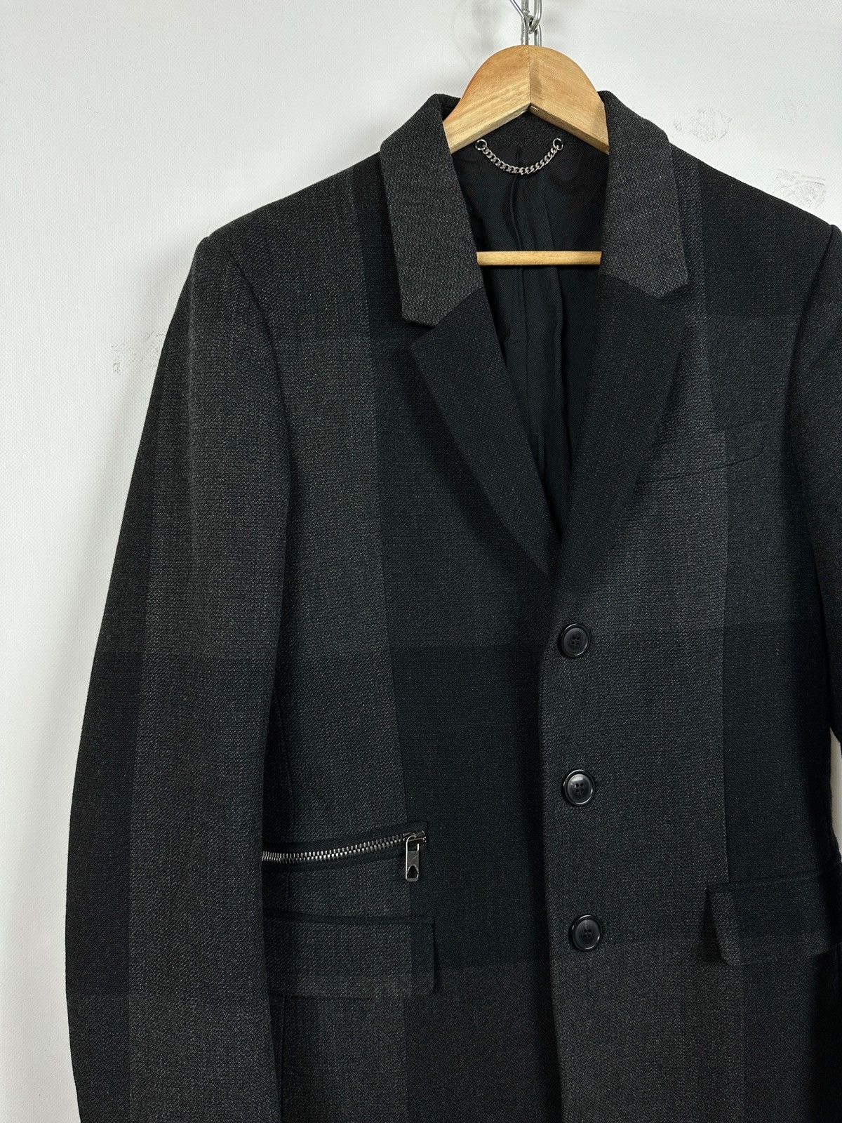 Diesel Black Gold Diesel Black Gold Wool Checkered Coat Jacket Size US M / EU 48-50 / 2 - 8 Thumbnail