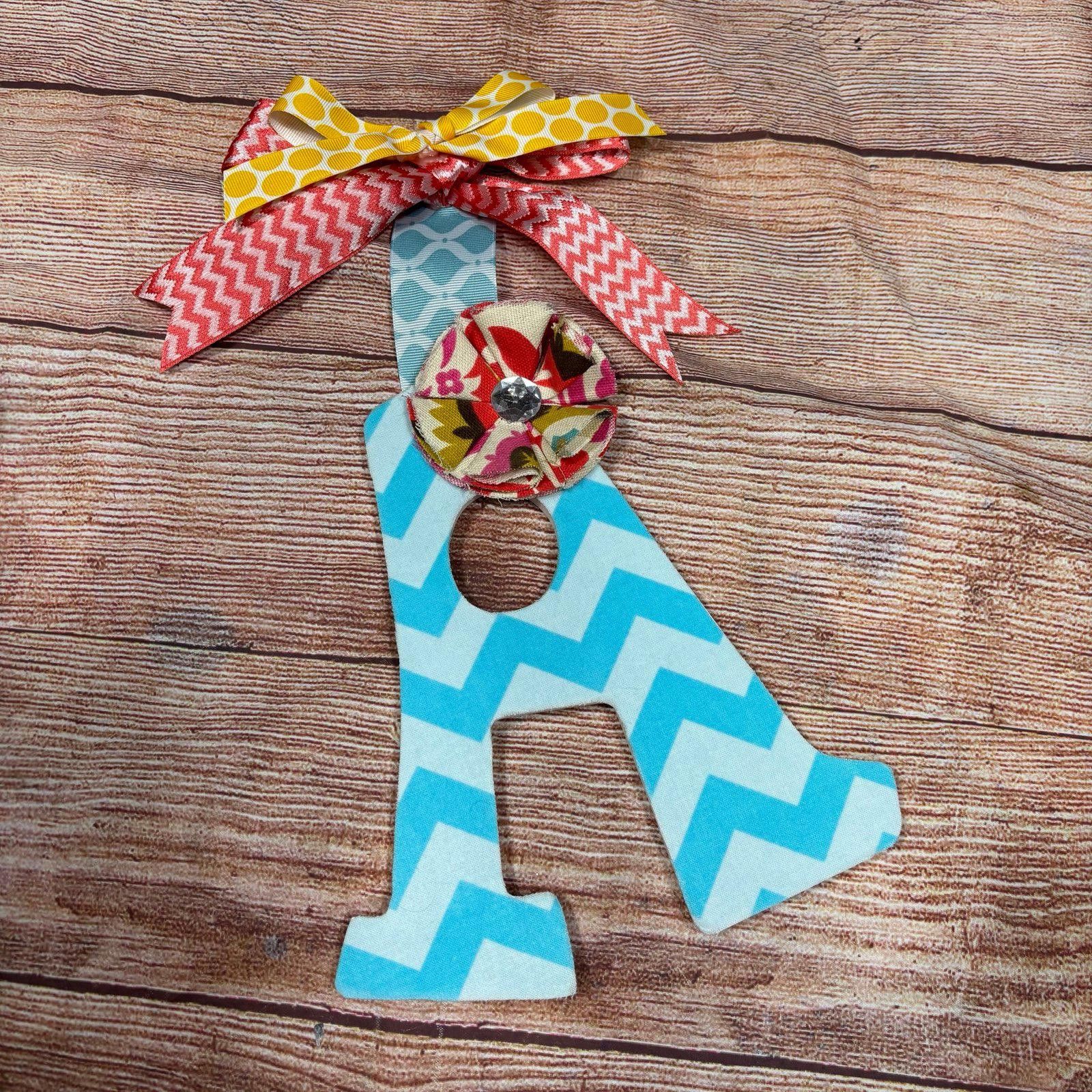 Other Handmade Decorative Letter 'A' Chevron Wall Hanging Size ONE SIZE - 1 Thumbnail