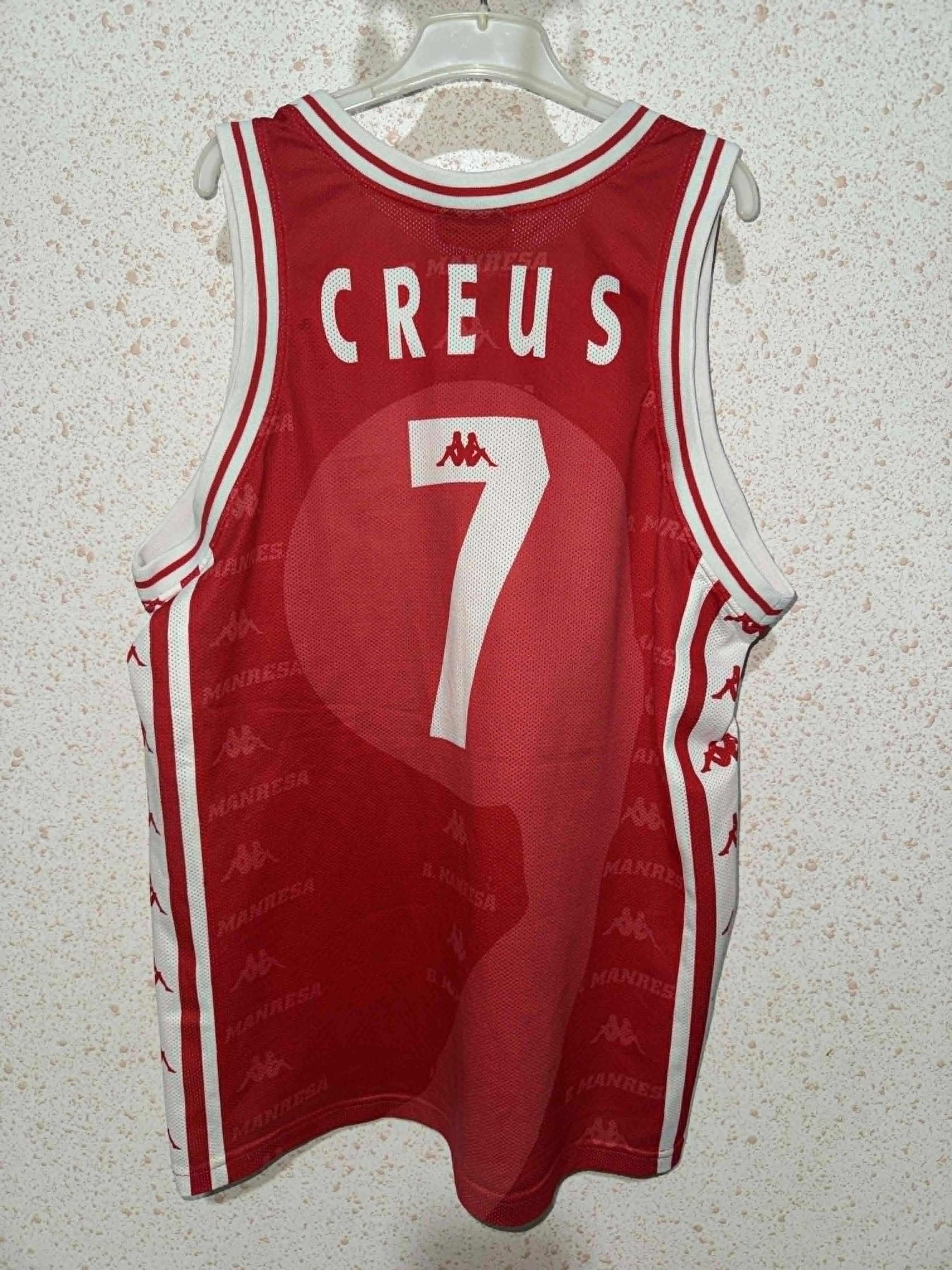 Kappa Baxi Manresa 1997/99 Vintage Basketball Kappa Jersey Creus Size US XL / EU 56 / 4 - 2 Thumbnail