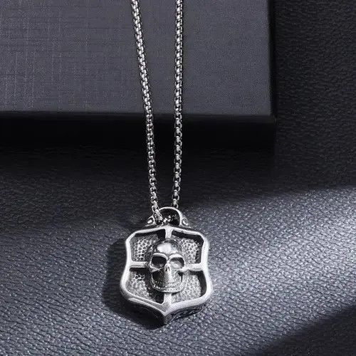 VIBE Gothic Skull Cross Necklace Size ONE SIZE - 1 Thumbnail