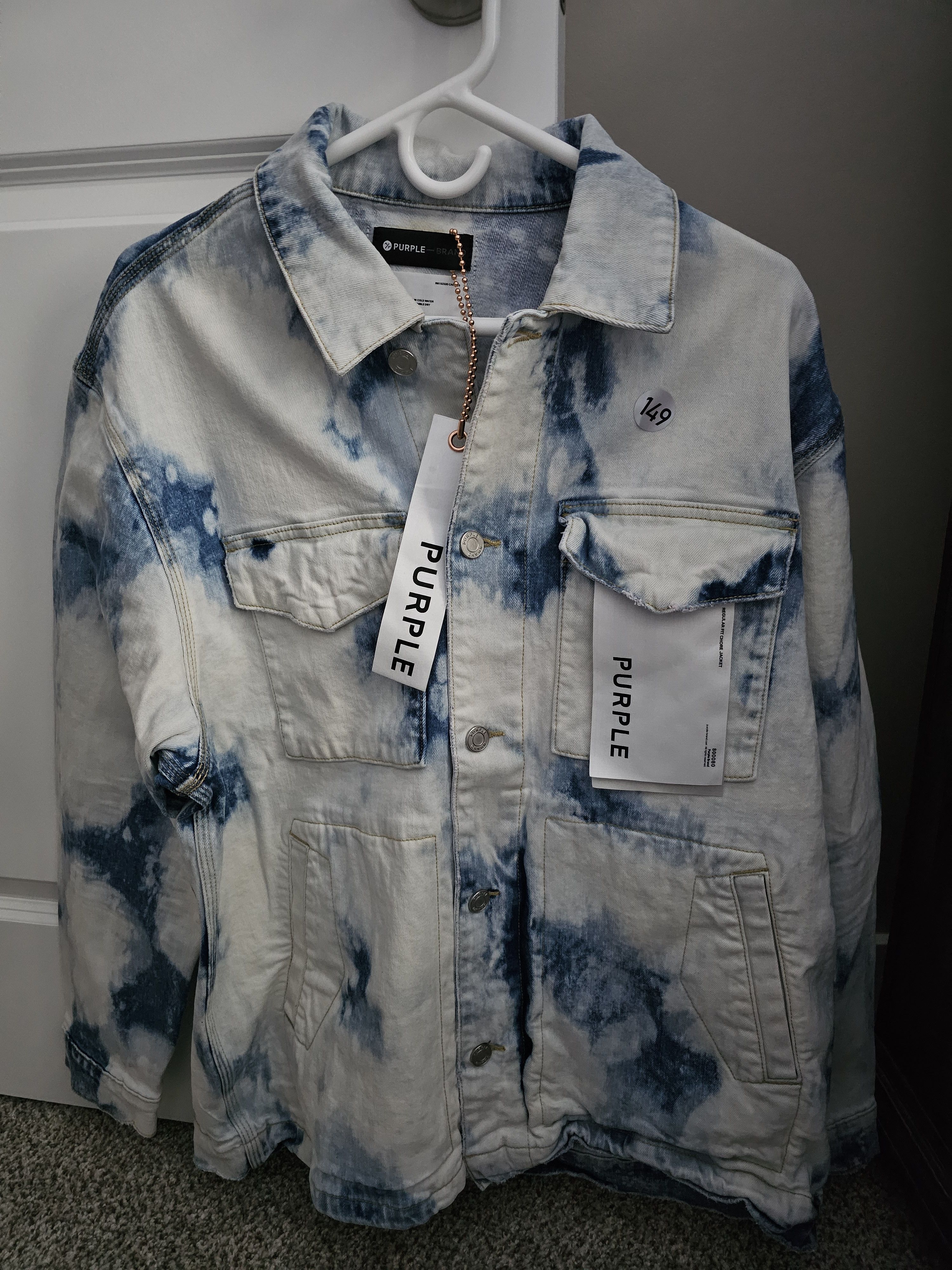 Purple Brand Purple Brand Mens Special Edition Tye Dye Denim Jacket Size US M / EU 48-50 / 2 - 1 Thumbnail