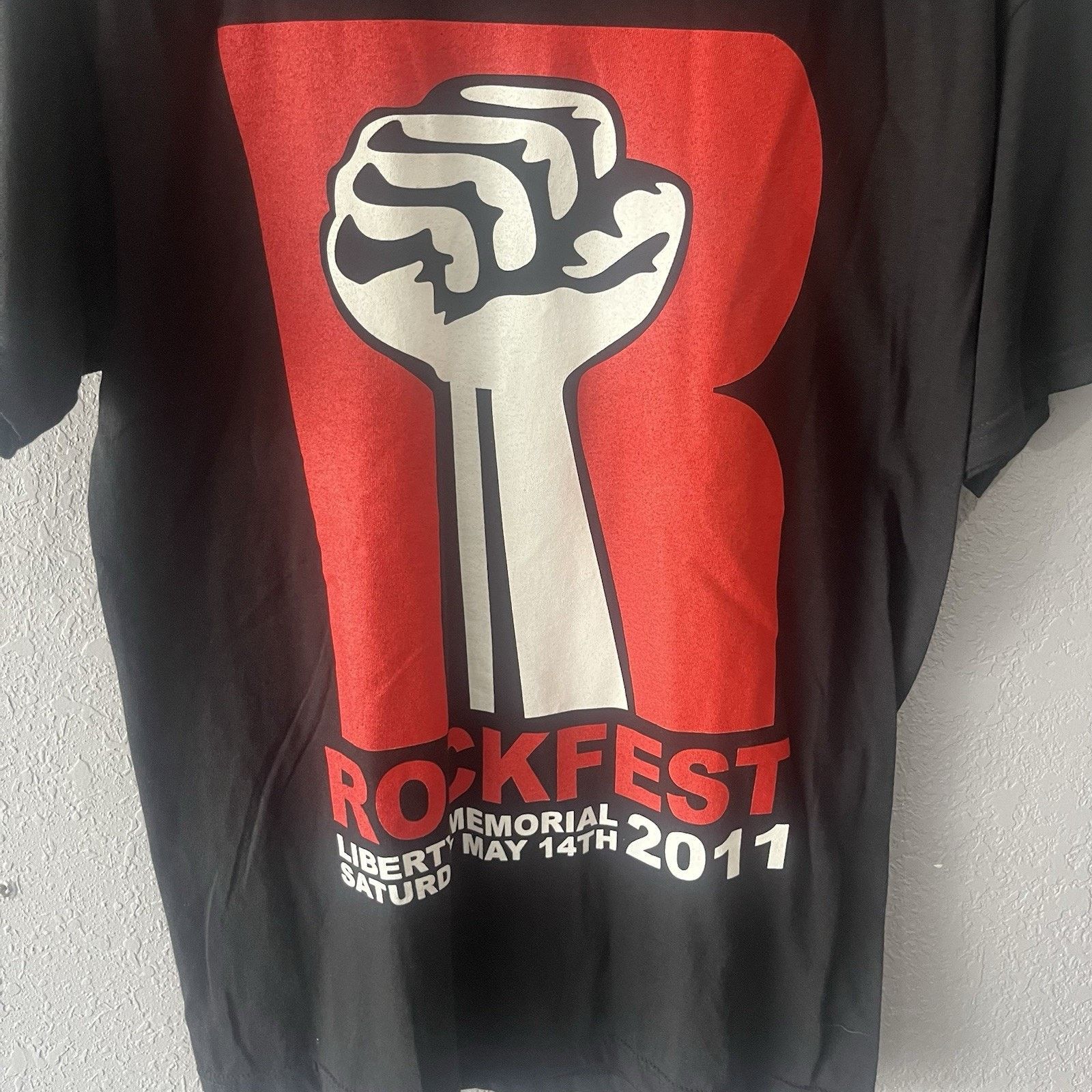 AAA 2000Y2K Rockfest 2011 Black Tshirt Men Medium Rock Tour Shor Size US M / EU 48-50 / 2 - 3 Thumbnail