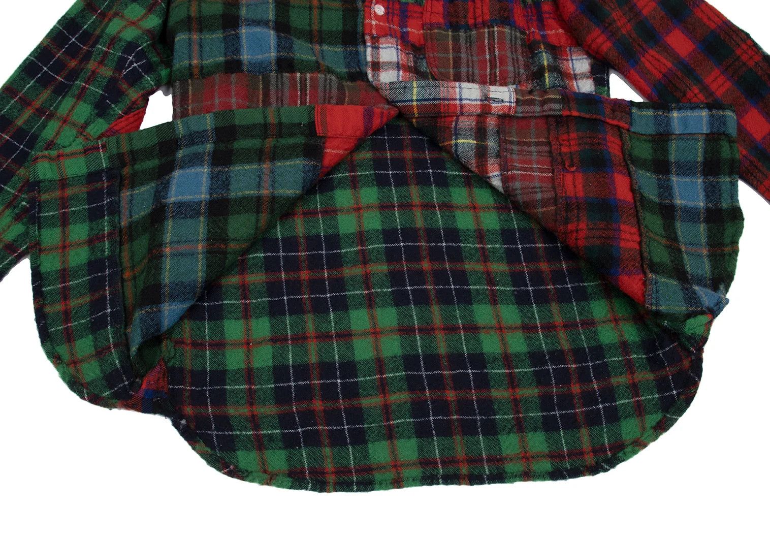 Junya Watanabe Wool Crazy Check Flannel Shirt in Red and Green S Size US S / EU 44-46 / 1 - 10 Thumbnail