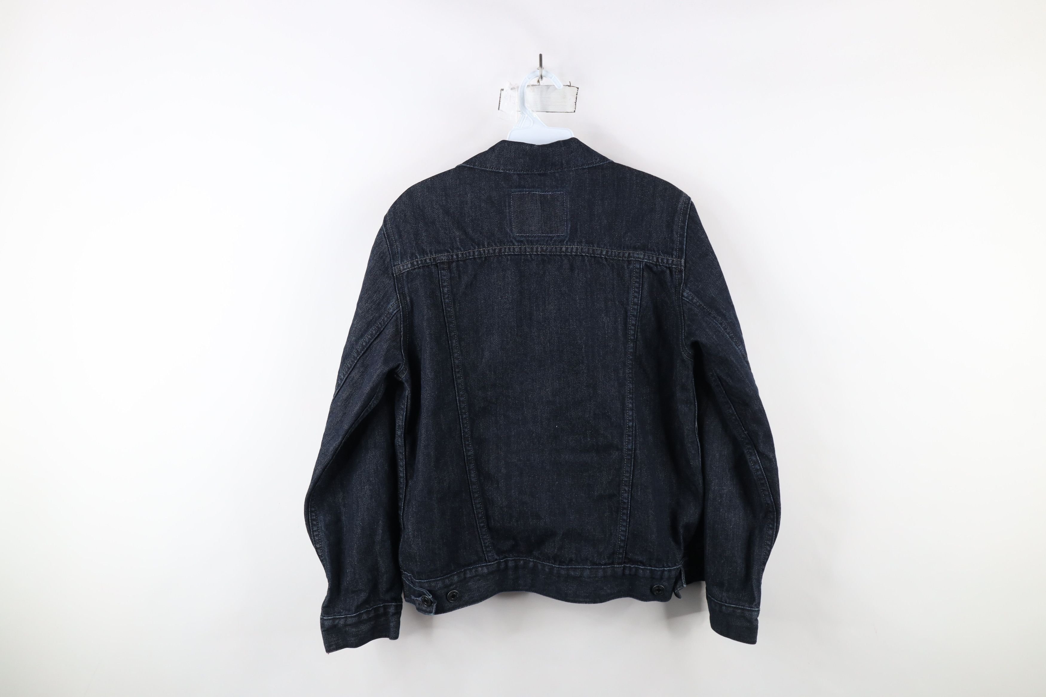 Levi's × Vintage Vintage Y2K Levis Denim Jean Trucker Jacket Indigo Cotton Size L / US 10 / IT 46 - 13 Thumbnail