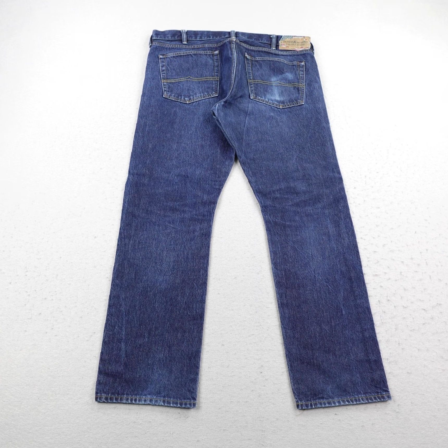 Ralph Lauren Ralph Lauren Jeans Mens 38x32 Blue Denim & Supply Slim Straight American Flag Size US 38 / EU 54 - 5 Thumbnail