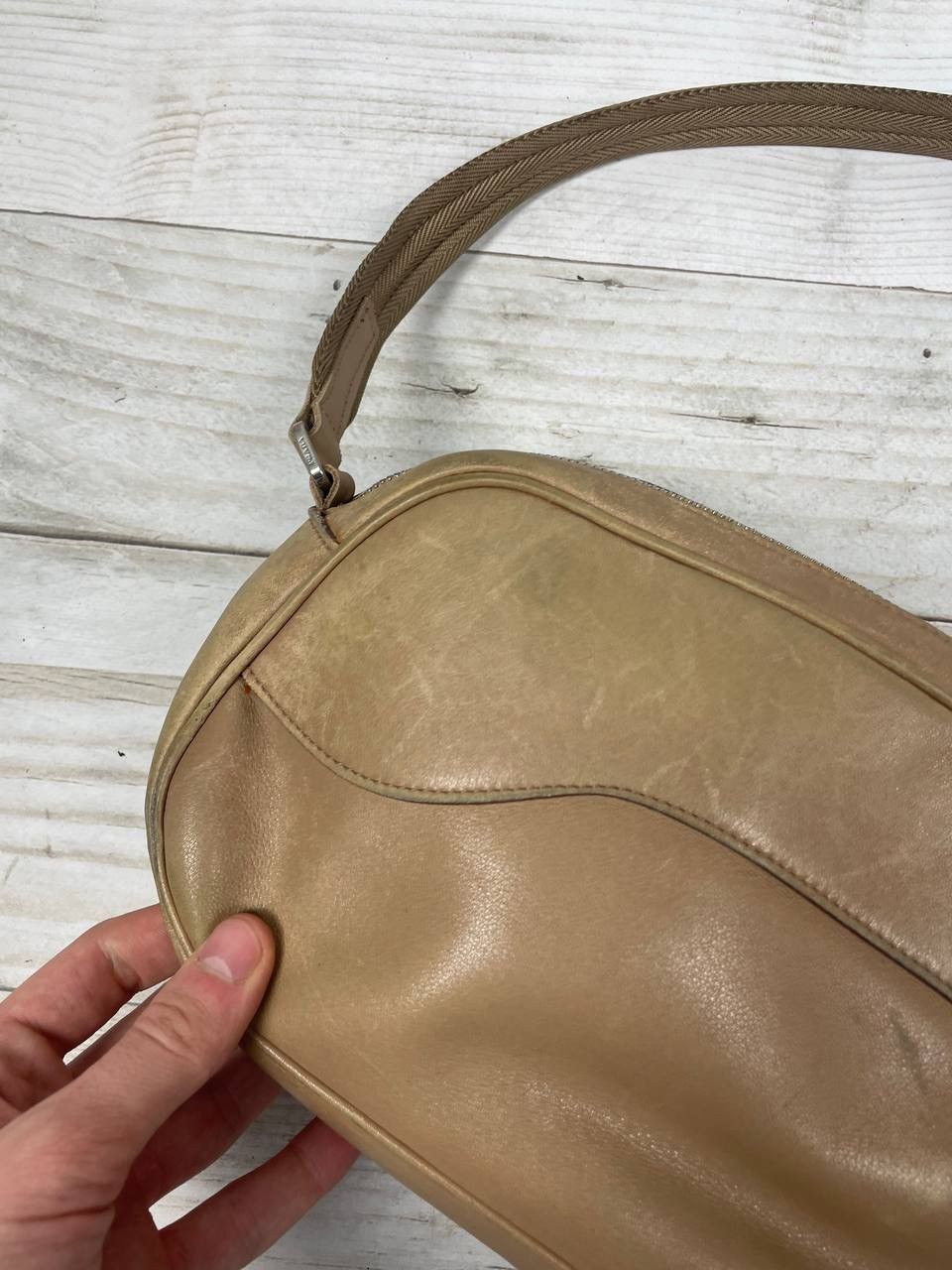Prada Vintage Prada Leather Hand Bag Shoulders Luxury Size ONE SIZE - 6 Thumbnail