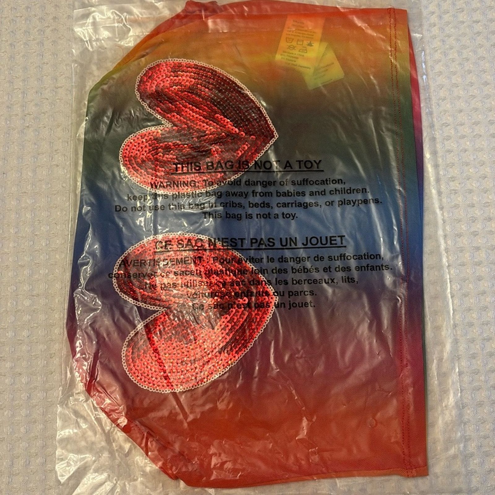 Iron Fist Iron Fist SOMEWHERE Rainbow Sequin Hearts Sheer Crop Top L Size L / US 10 / IT 46 - 13 Thumbnail