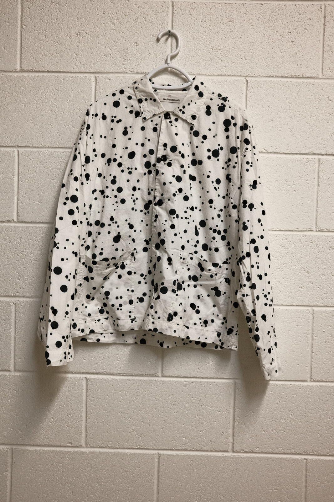 Other YouMustCreate White Jacket with Black Polka Dot Print Size US M / EU 48-50 / 2 - 1 Thumbnail