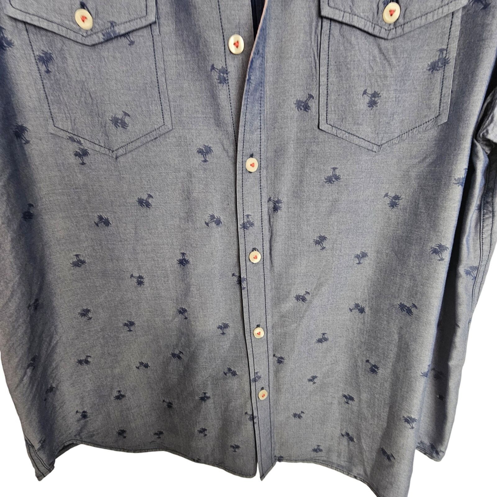 Tommy Bahama Tommy Bahama Mens Palm Tree Print Hawaiian Shirt Sz L Resort Size US L / EU 52-54 / 3 - 3 Thumbnail