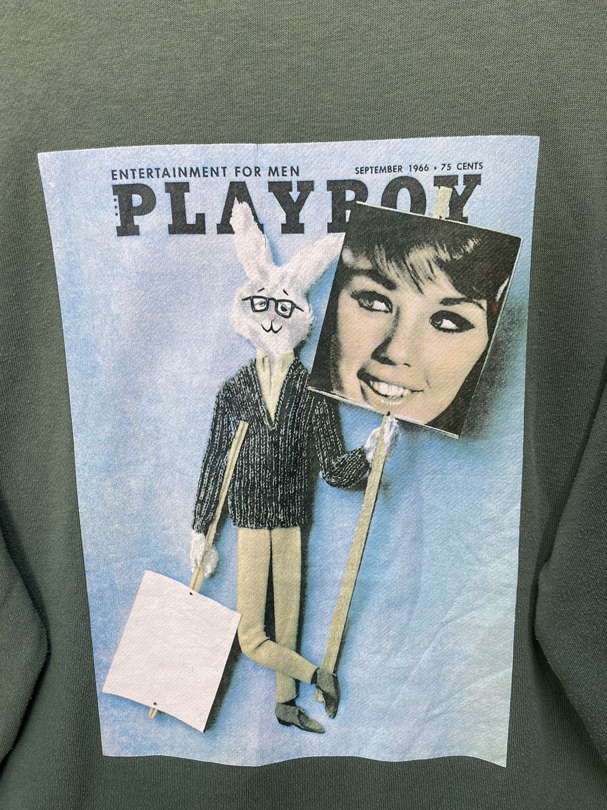 Playboy Playboy Sweatshirt Center Logo Sun Faded Light Cotton Size L Size US L / EU 52-54 / 3 - 7 Thumbnail