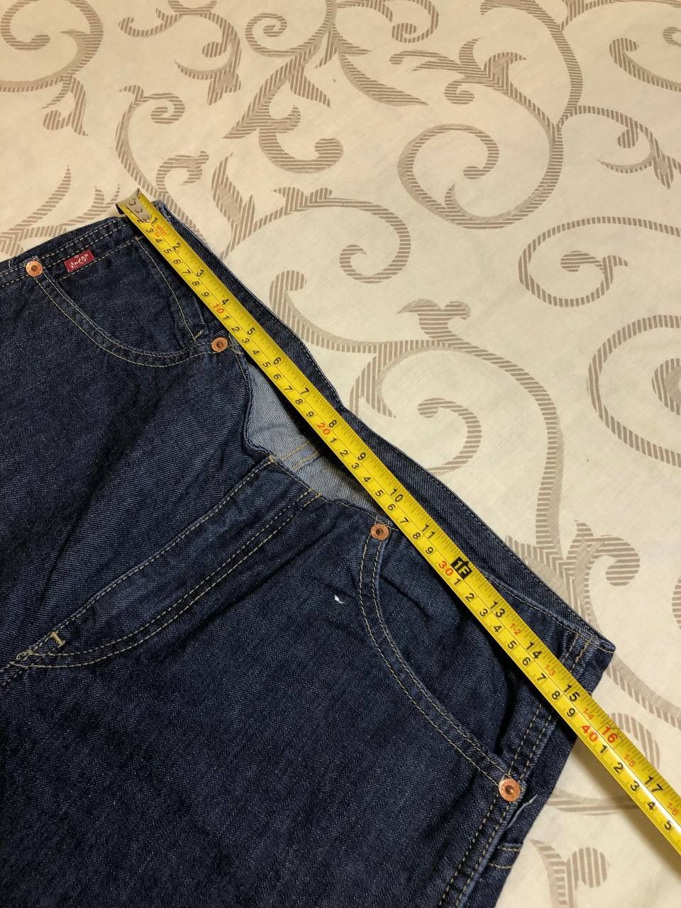 Levi's Levis flared Jeans Blue Distressed Faded 90s Size 30" / US 8 / IT 44 - 9 Thumbnail