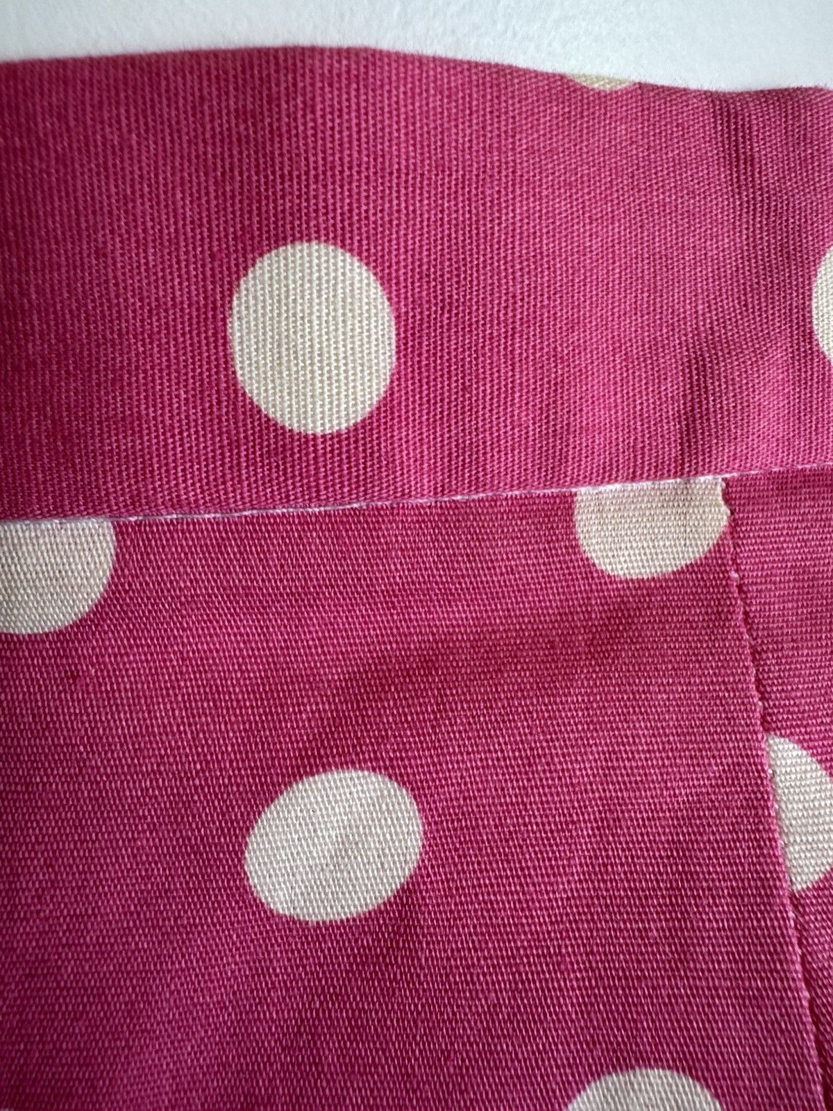 Vintage 80s pink polka dot skirt peplum blouse set XS Size 28" / US 6 / IT 42 - 7 Thumbnail