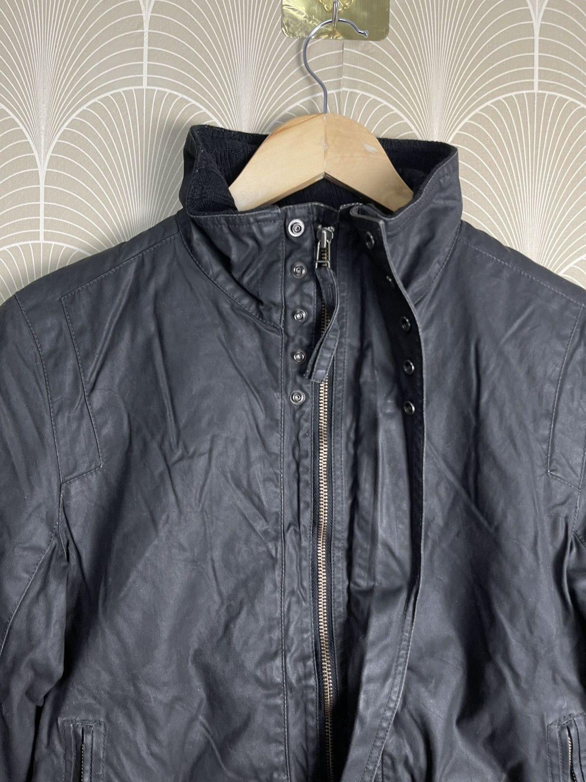 Japanese Brand × Nicole Club × Vintage 2000s NICOLE CLUB FOR MEN COATING BIKER JACKET Size US M / EU 48-50 / 2 - 11 Thumbnail