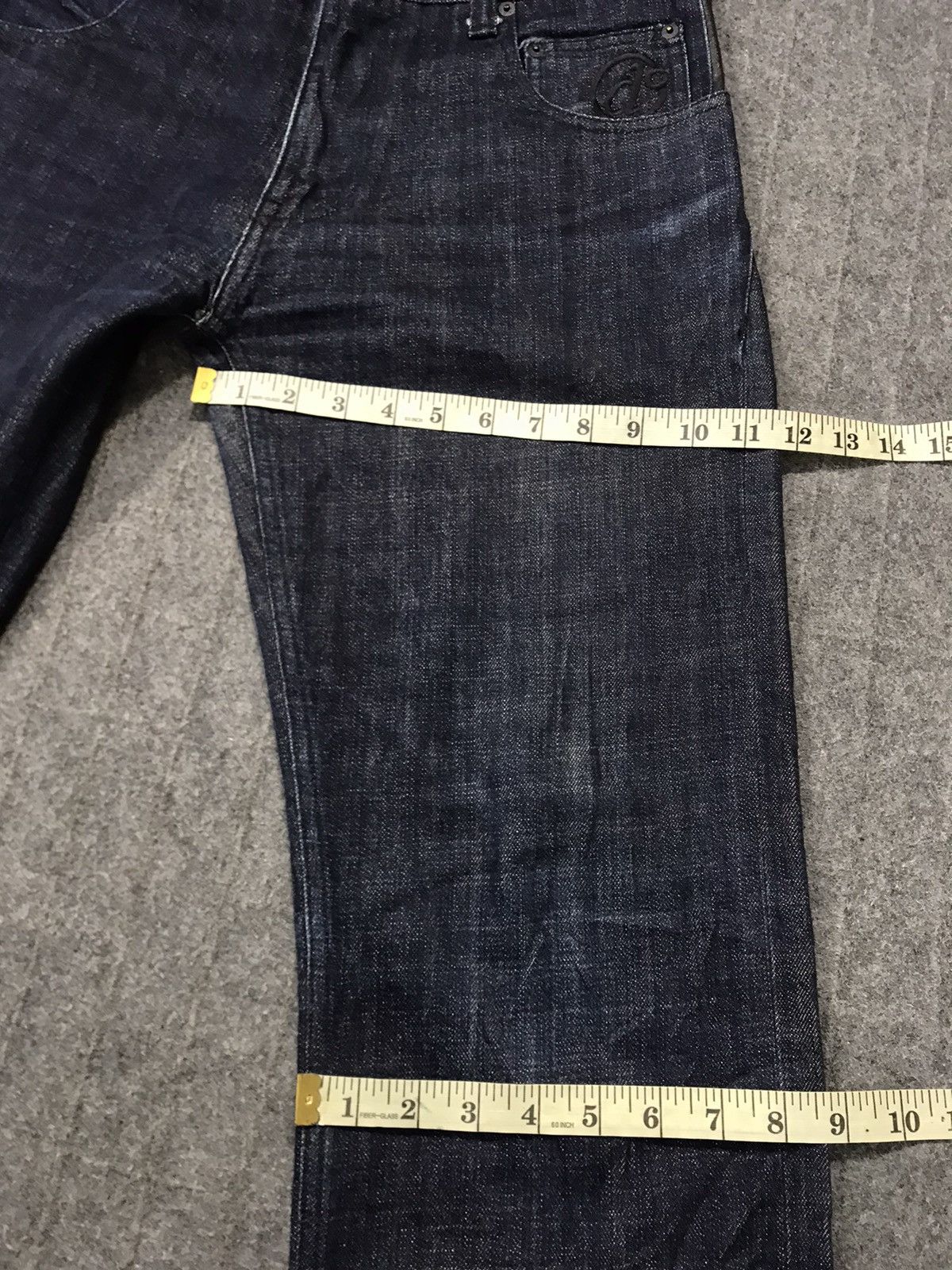 Japanese Brand Hype Doarat Babylon Dark Indigo Denim Jean Pants Printed Size US 32 / EU 48 - 12 Thumbnail