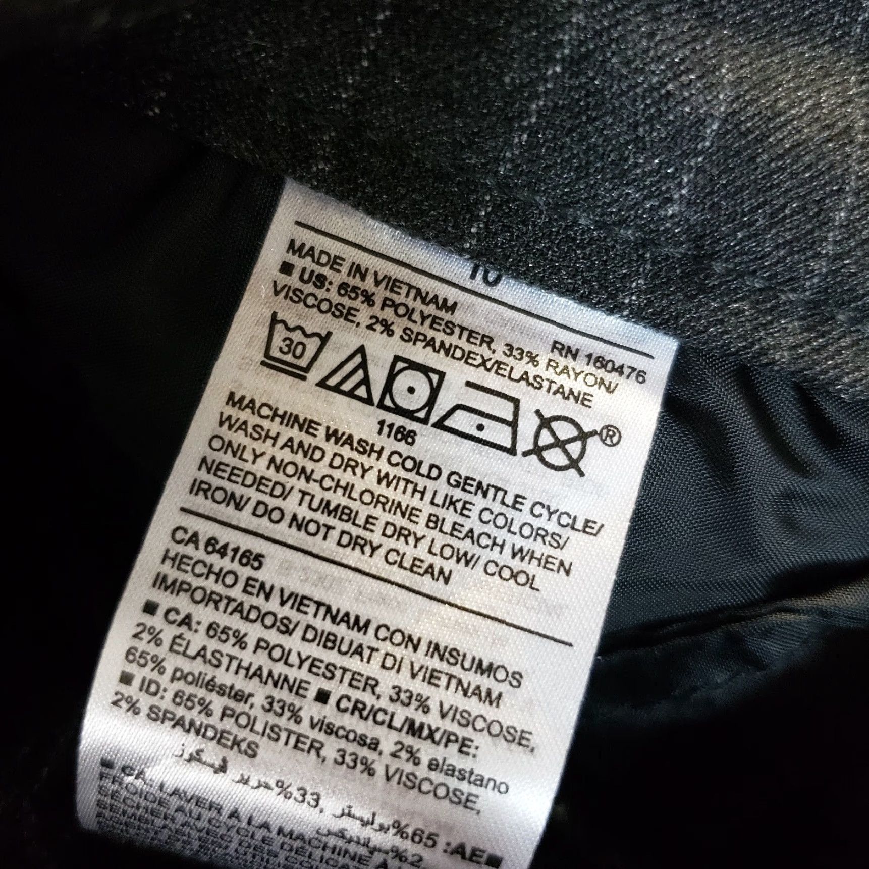 Old Navy Old Navy Womens Cropped Pants Sz 10 Gray Pinstripe Mid Rise Size 32" / US 10 / IT 46 - 7 Thumbnail
