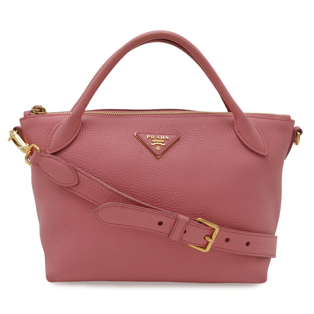 Prada Prada Prada VIT.DAINO Leather 2way Shoulder Bag Leather Handbag 1BA111 DUTY FREE for USA Size ONE SIZE - 1 Thumbnail
