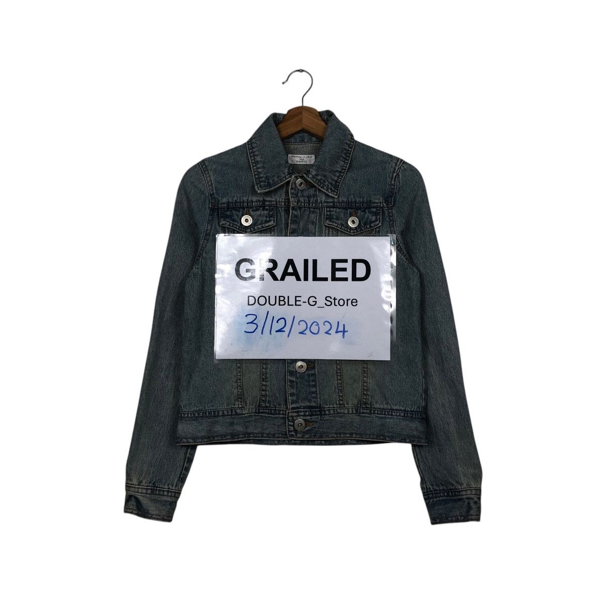 Hysteric Glamour 📌Vintage Cropped Biker Denim Jacket Mamaikuko de Paris Size US M / EU 48-50 / 2 - 1 Thumbnail