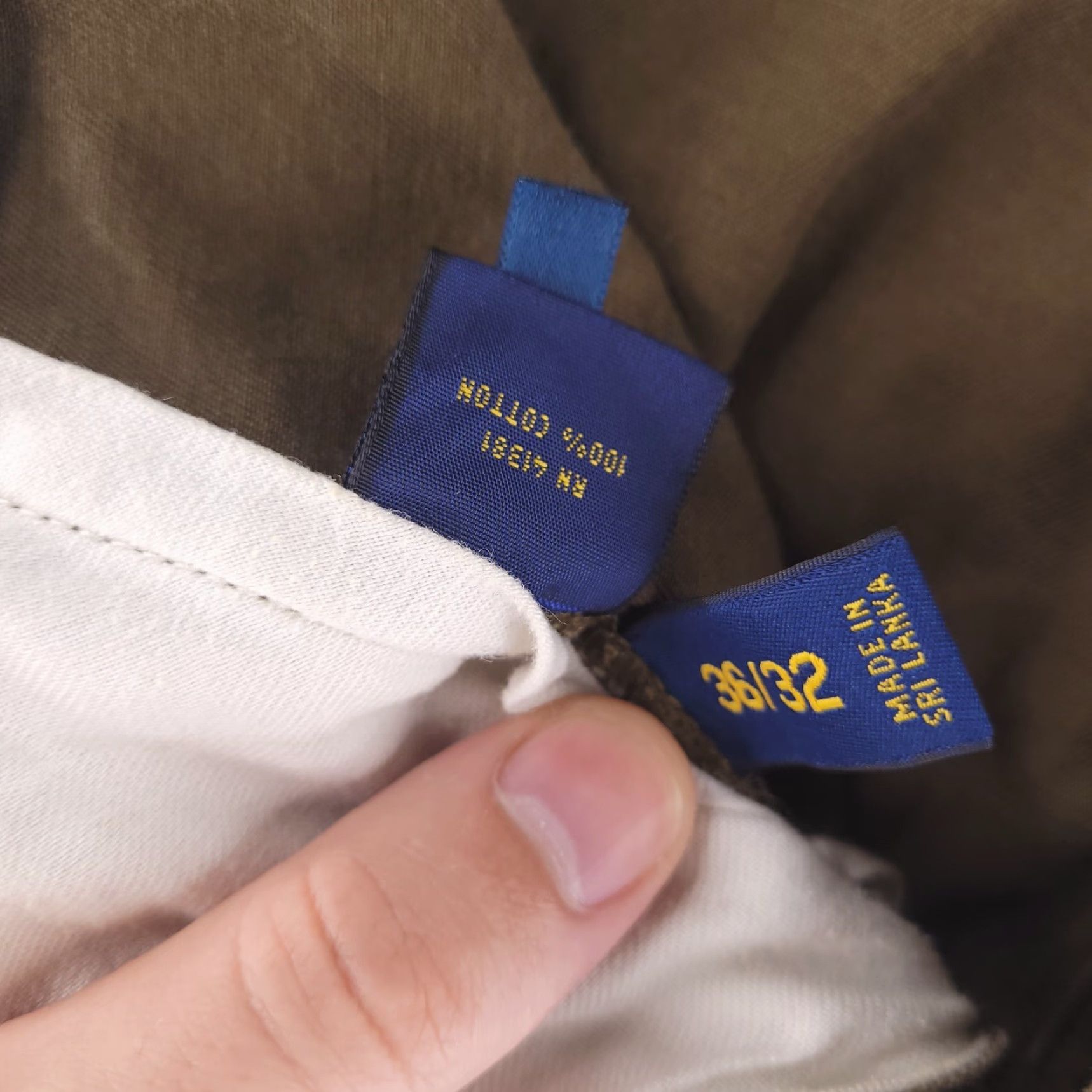 Polo Ralph Lauren Polo Ralph Lauren Pants Mens 36x31 Beige Cotton Straight Chino Casual Regular Fit Size US M / EU 48-50 / 2 - 4 Thumbnail