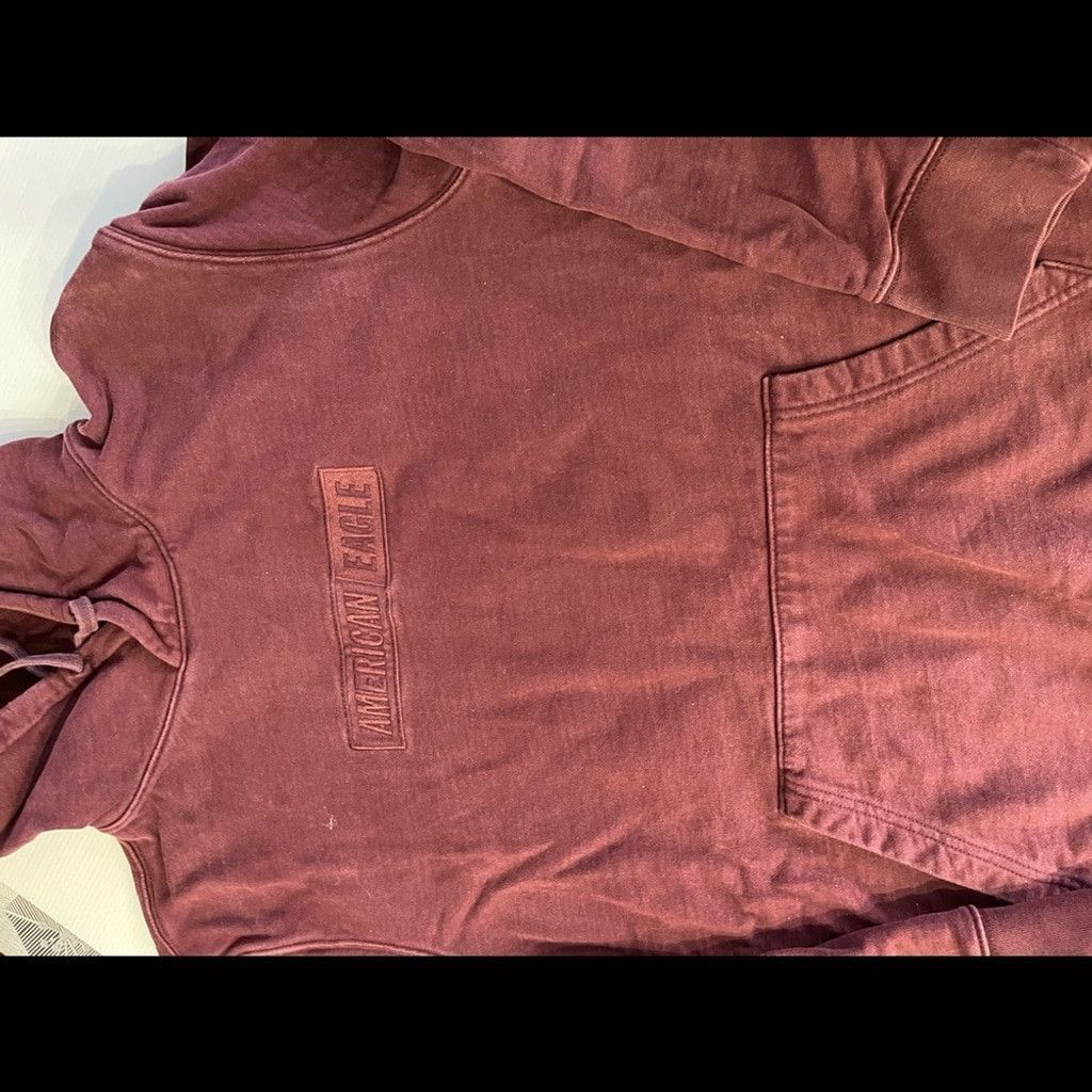 American Eagle Outfitters American Eagle Men’s Burgundy Hoodie Size XL Size US XL / EU 56 / 4 - 2 Thumbnail