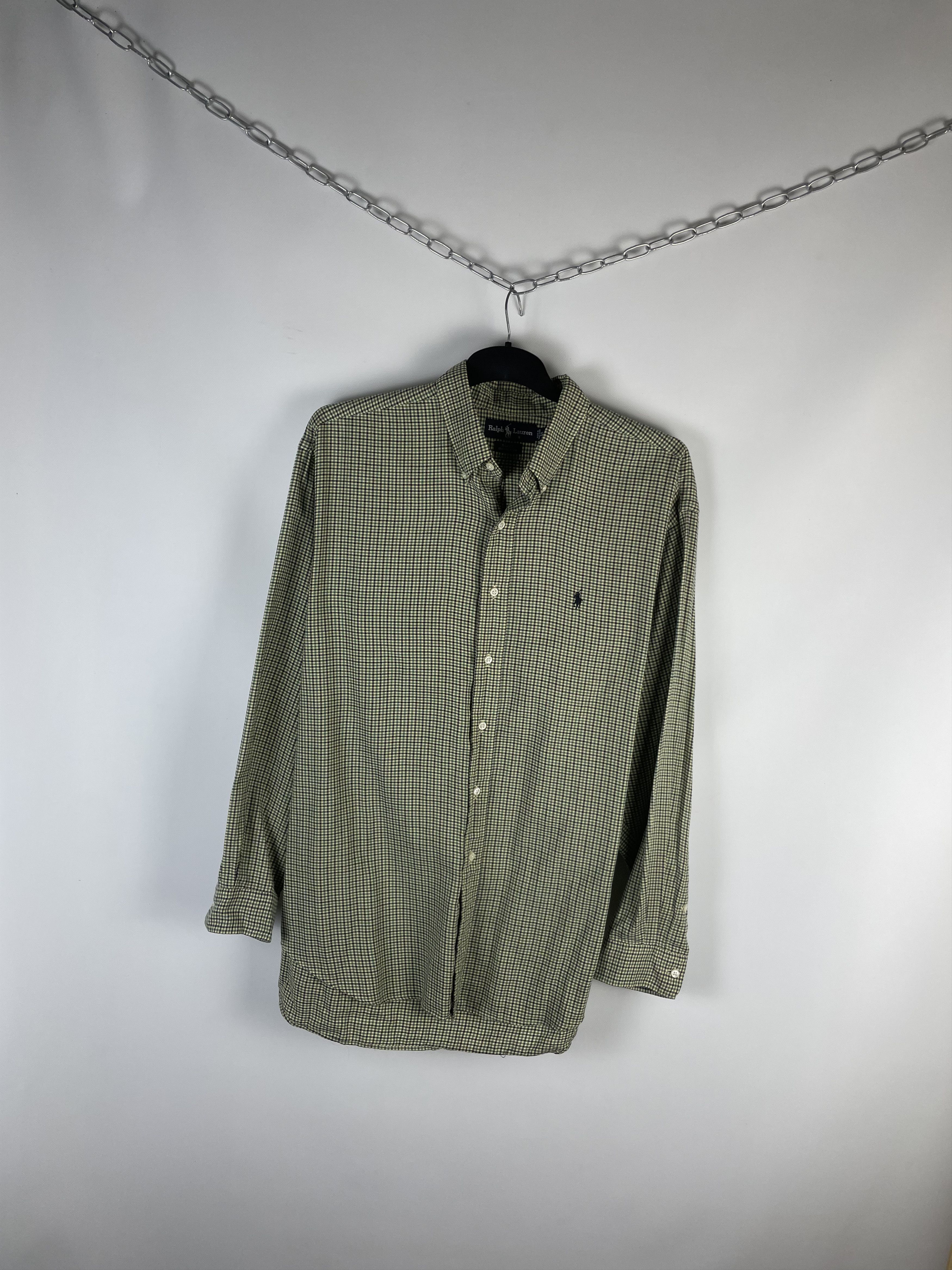 Flannel Flannel Polo Ralph Lauren Vintage Mens Shirt Size US XL / EU 56 / 4 - 2 Thumbnail