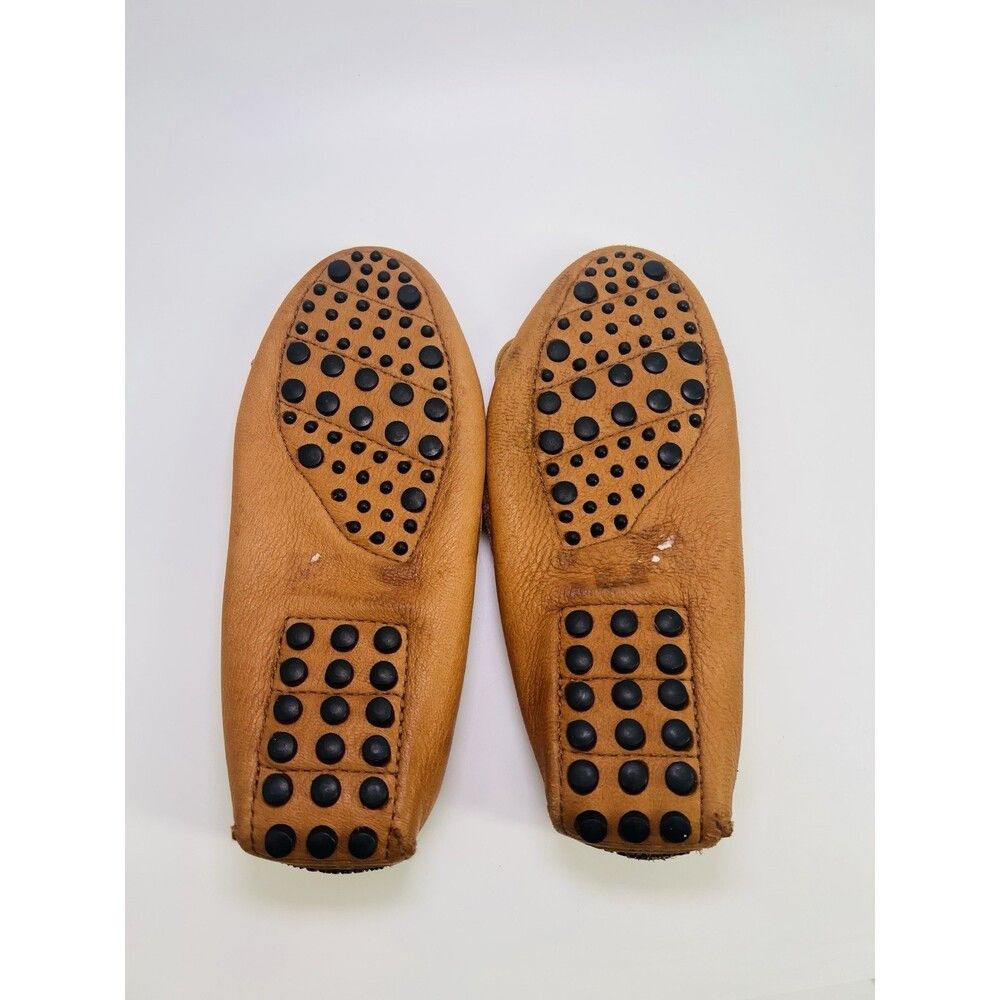 Minnetonka Minnetonka Moccasin Moose Hide Leather Driver Tan Handmade Size US 6.5 / IT 36.5 - 7 Thumbnail