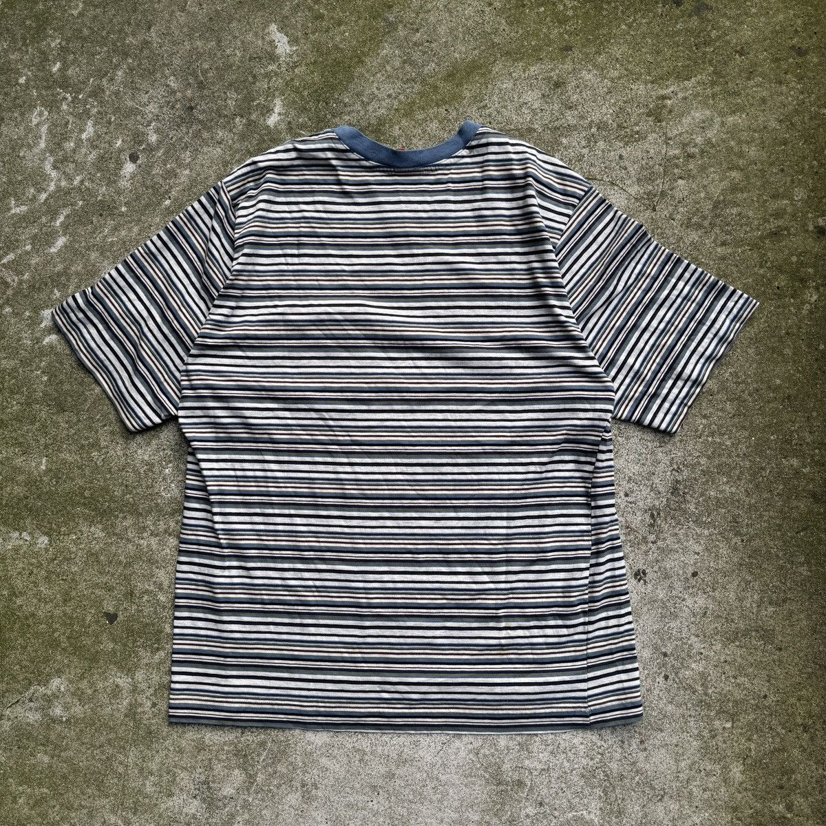 Vintage Thrashed Faded Distressed No Fear Striped Shirt ERD Grunge Size US L / EU 52-54 / 3 - 3 Thumbnail